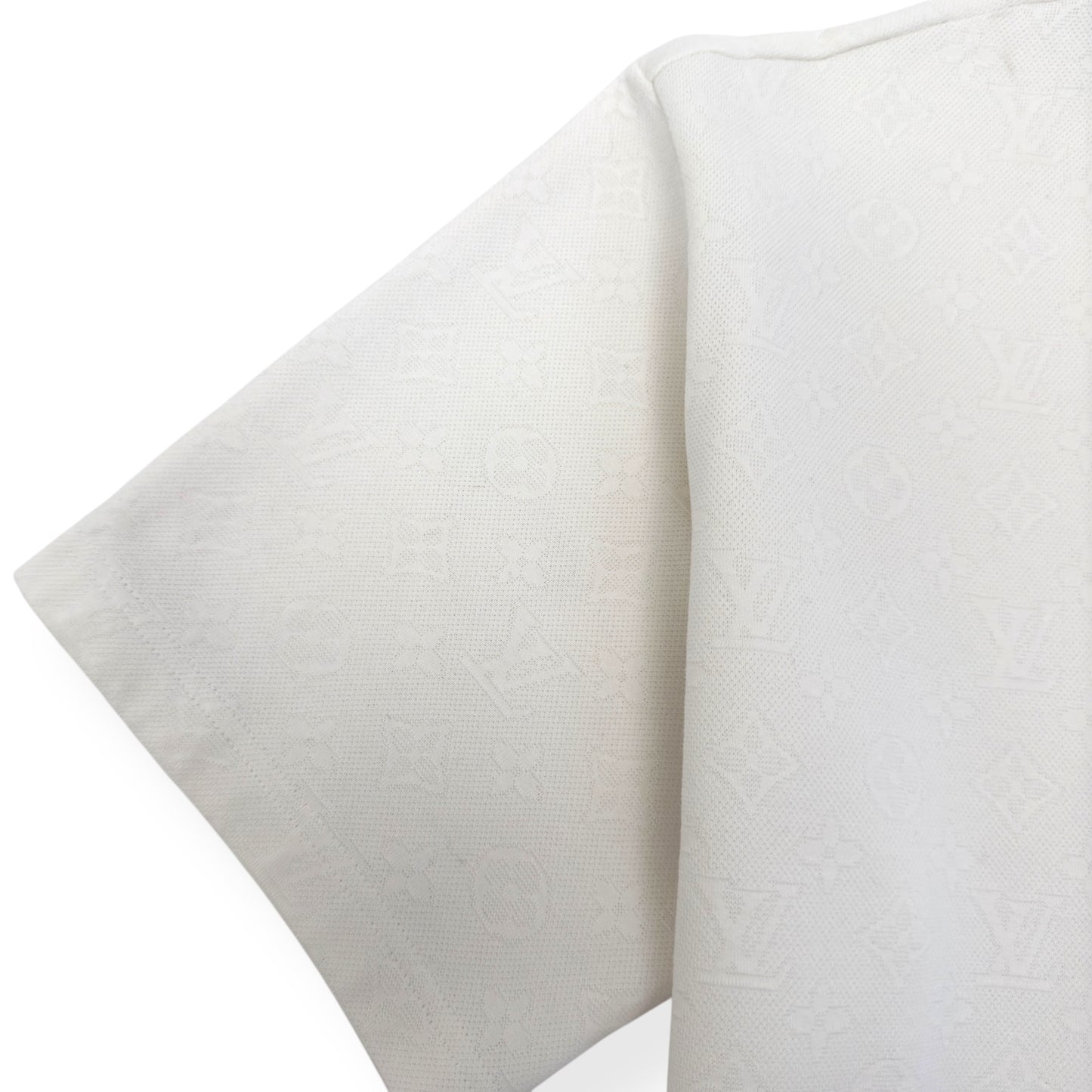 LOUIS VUITTON SIGNATURE 3D POCKET MONOGRAM T-SHIRT WHITE XXL