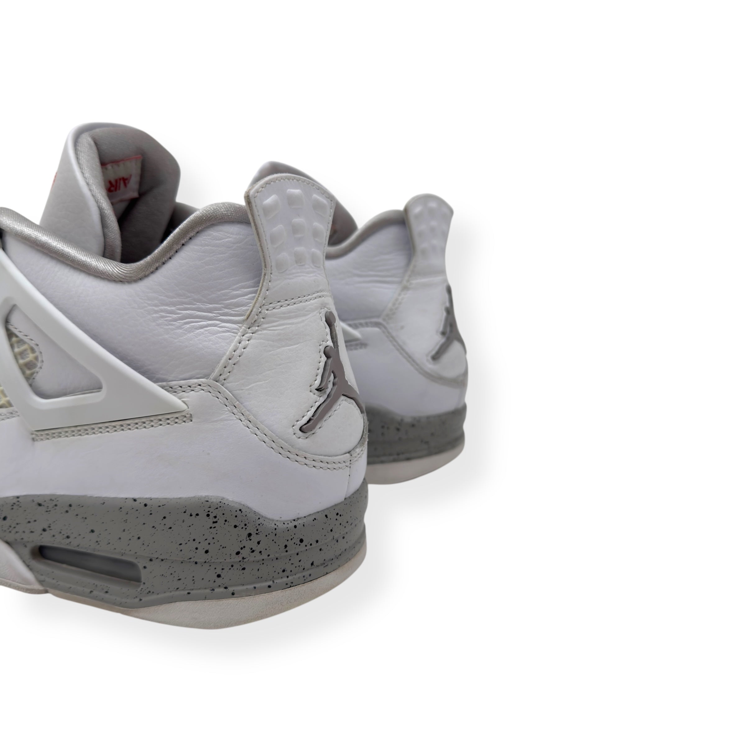 AIR JORDAN 4 RETRO SNEAKER WHITE OREO UK7