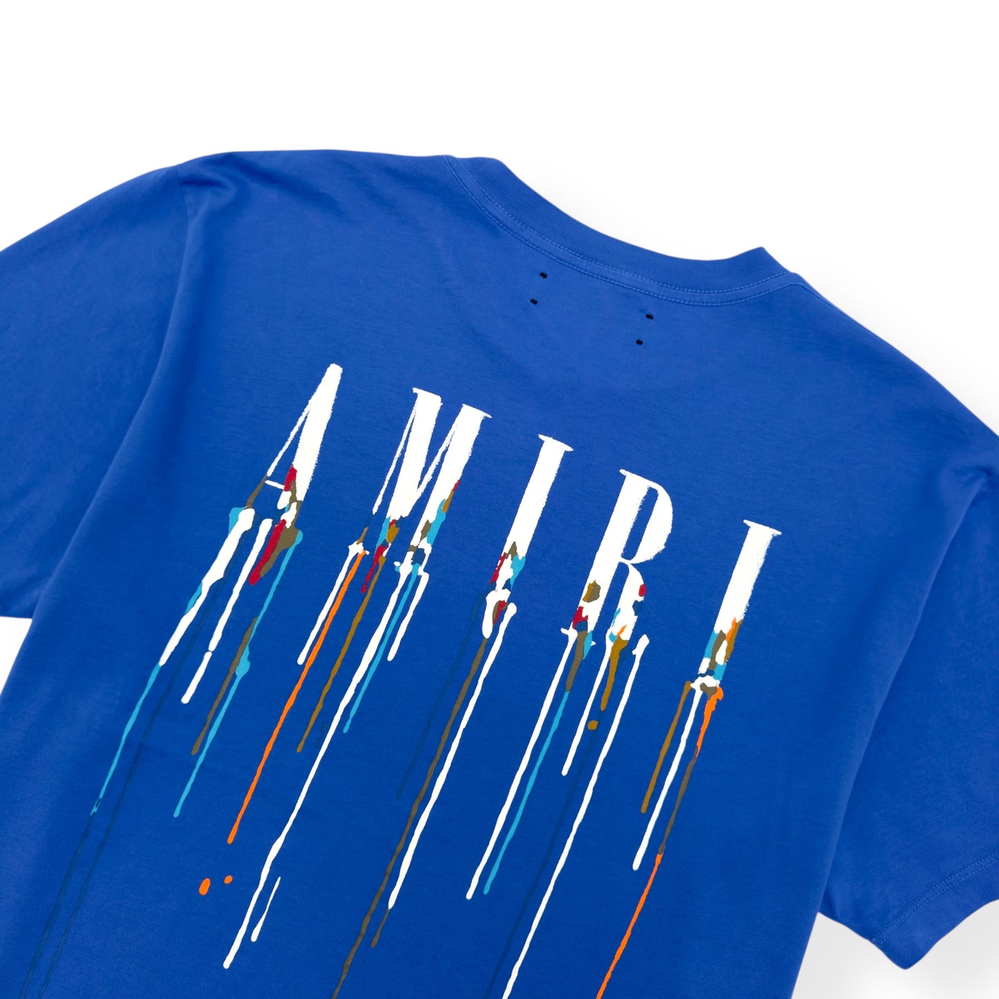 AMIRI PAINT DRIP CORE LOGO T-SHIRT BLUE M