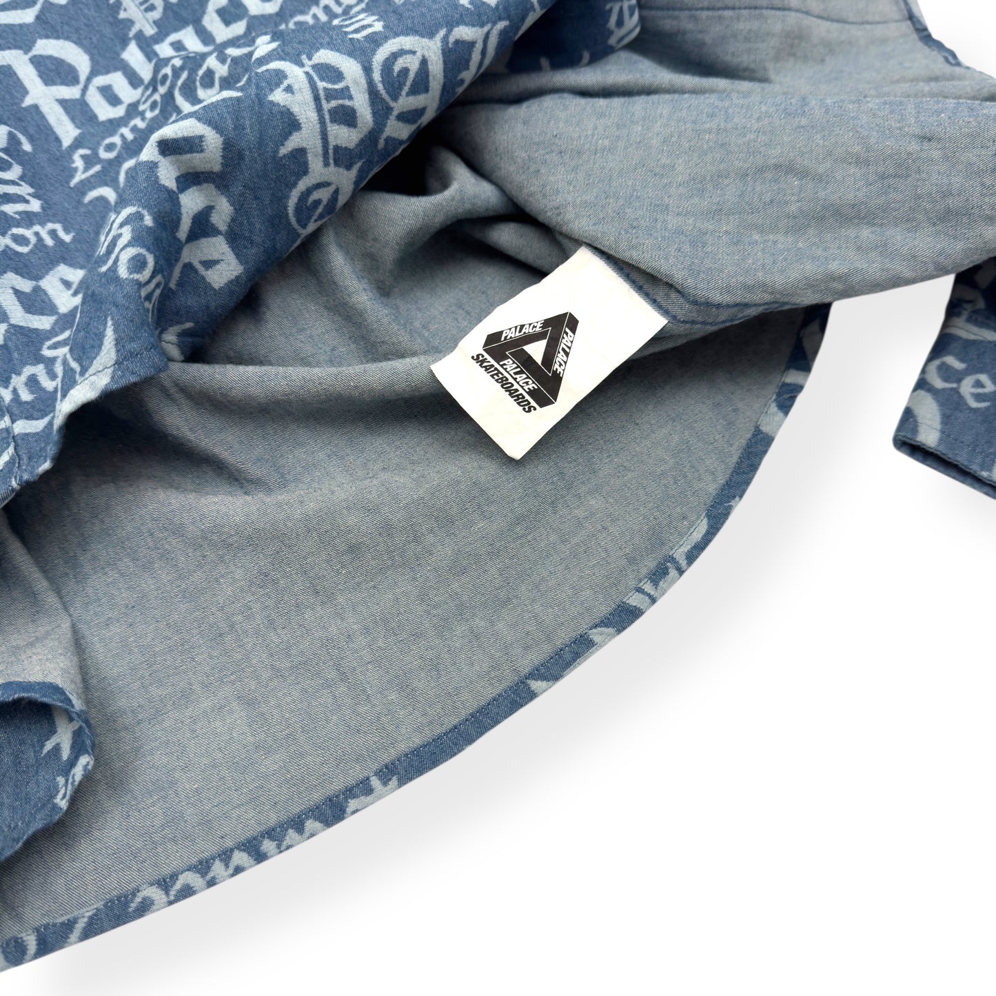 PALACE YE OLDE BUT A GOLDIE STONE WASH SHIRT BLUE M
