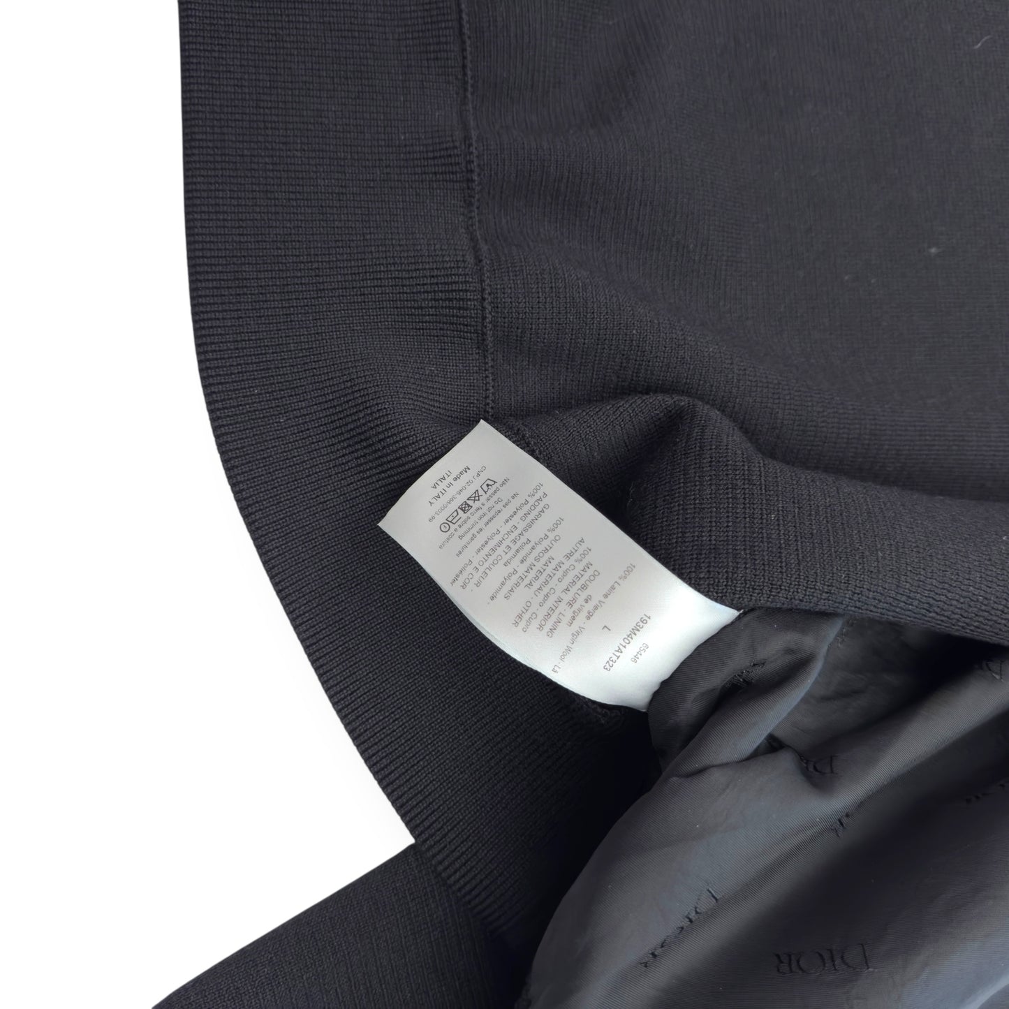 DIOR FW21 WOOL JACKET BLACK L