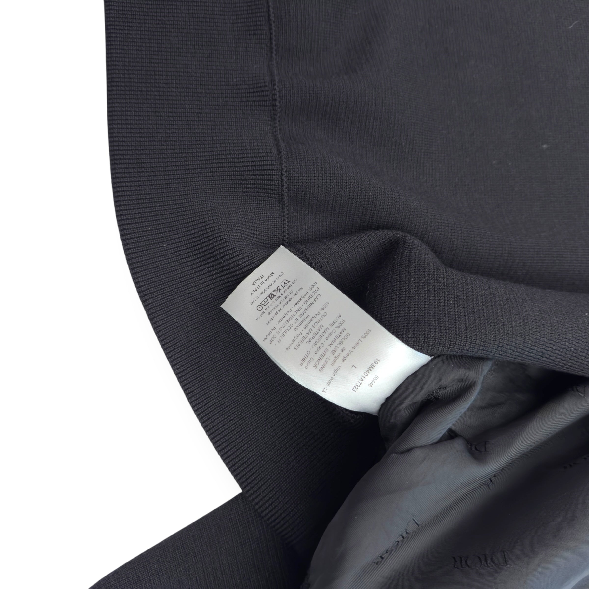 DIOR FW21 WOOL JACKET BLACK L