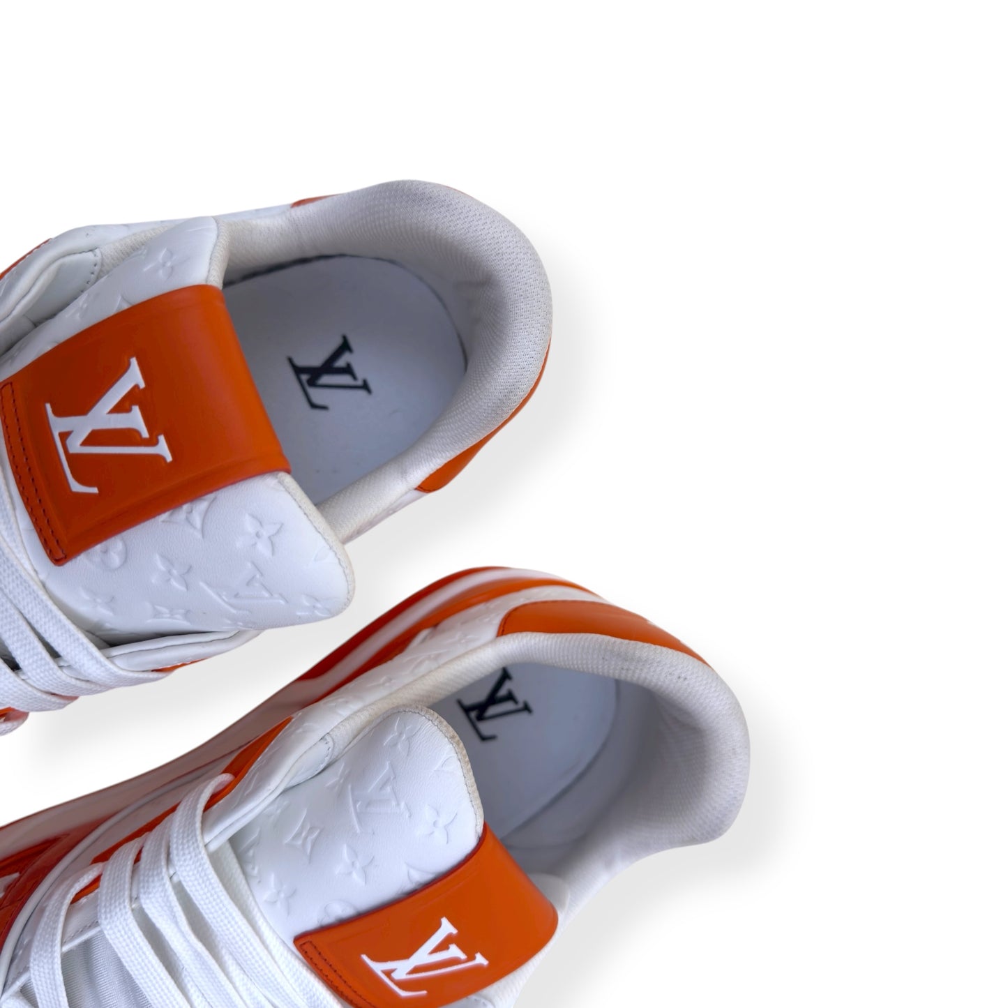 LOUIS VUITTON MONOGRAM LV TRAINER ORANGE UK11