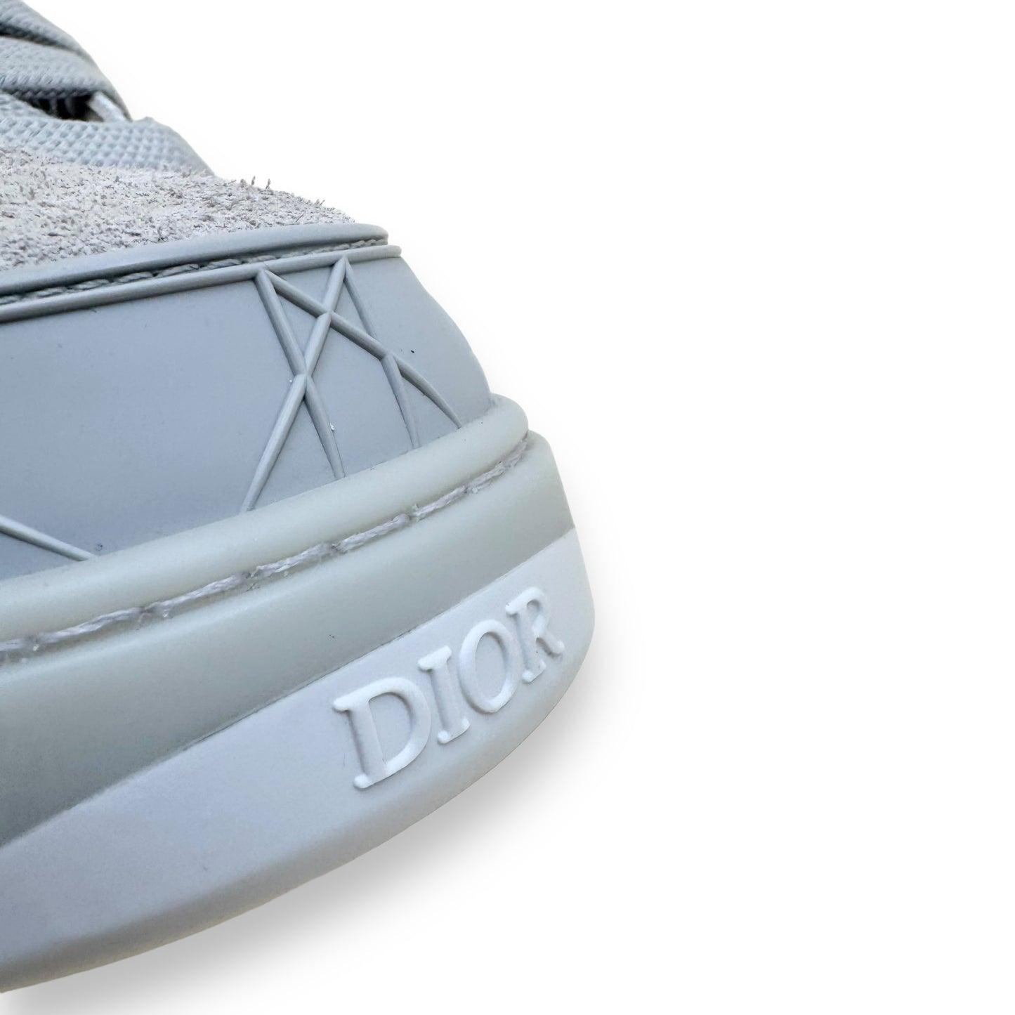 DIOR B9S SKATER ERL DIOR OBLIQUE JACQUARD SUEDE SNEAKER GREY UK6
