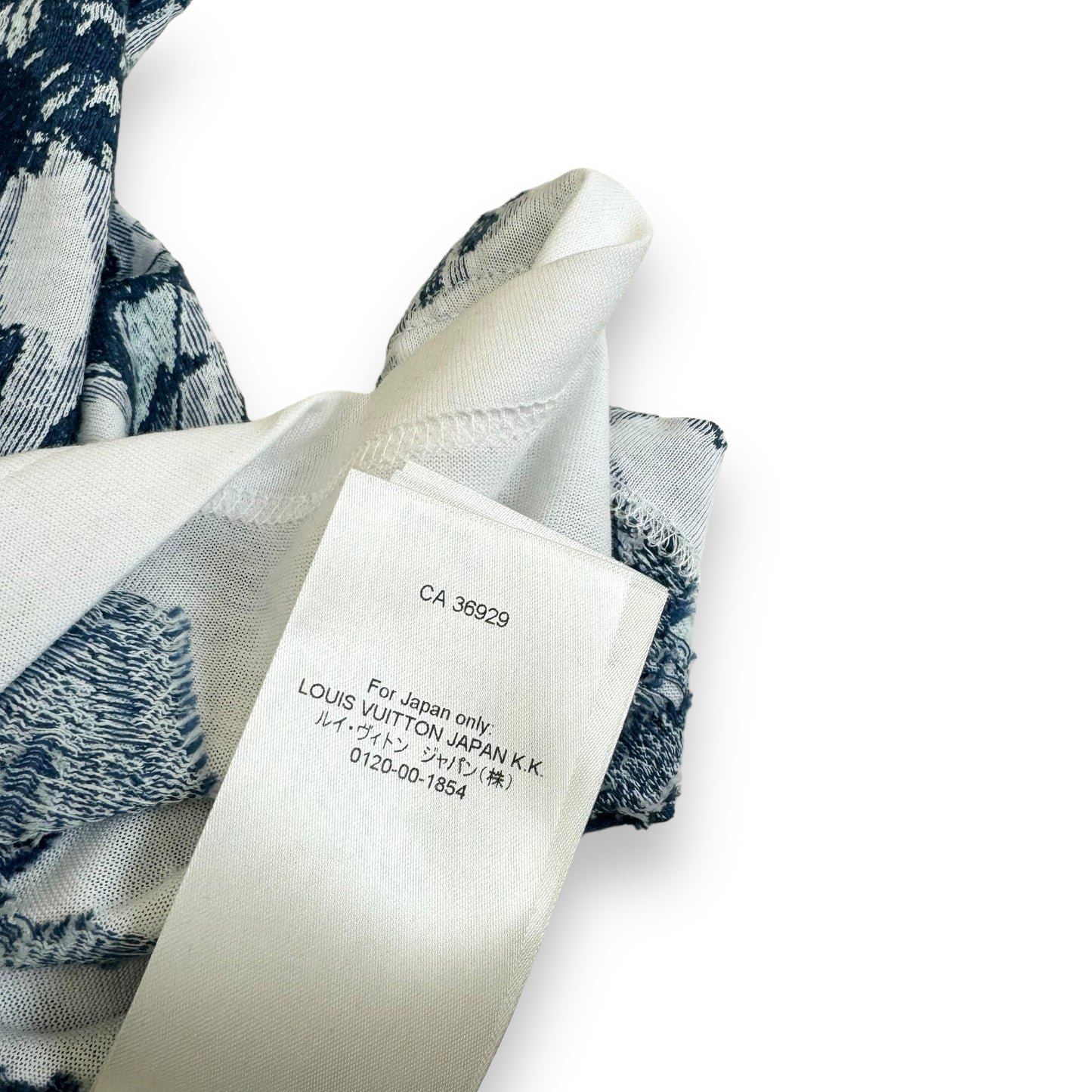 LOUIS VUITTON GRAPHIC COTTON SHORT-SLEEVE T-SHIRT LUXURY BLUE L