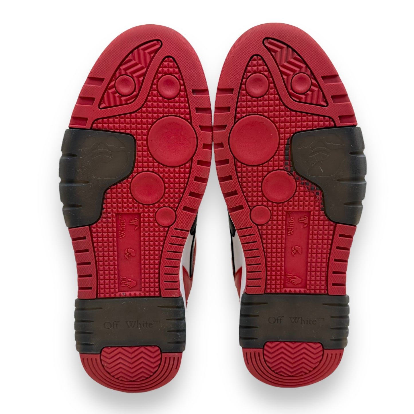 OFF-WHITE OUT OF OFFICE SNEAKER RED / BLACK UK9