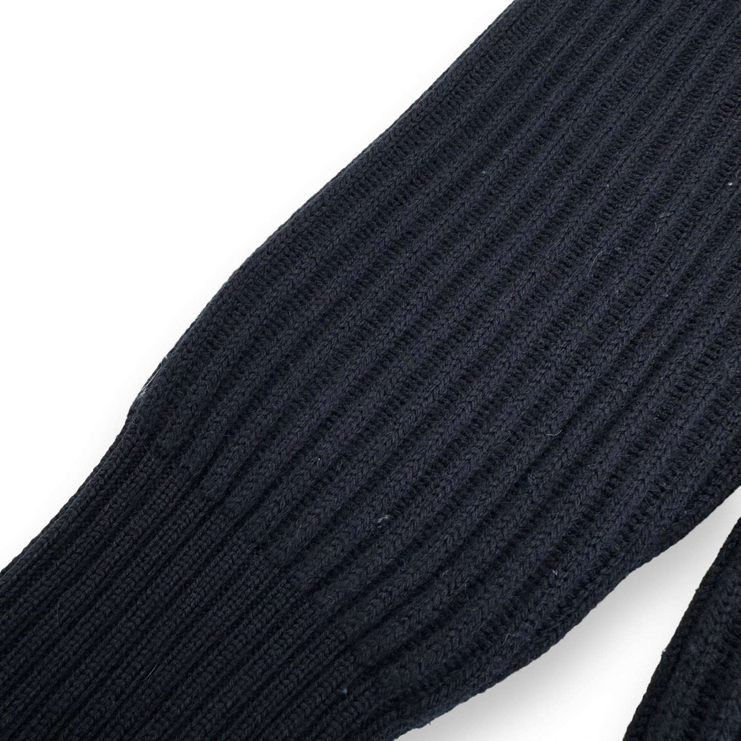 THOM SWEENEY MERINO WOOL RIBBED CREWNECK SWEATER NAVY M