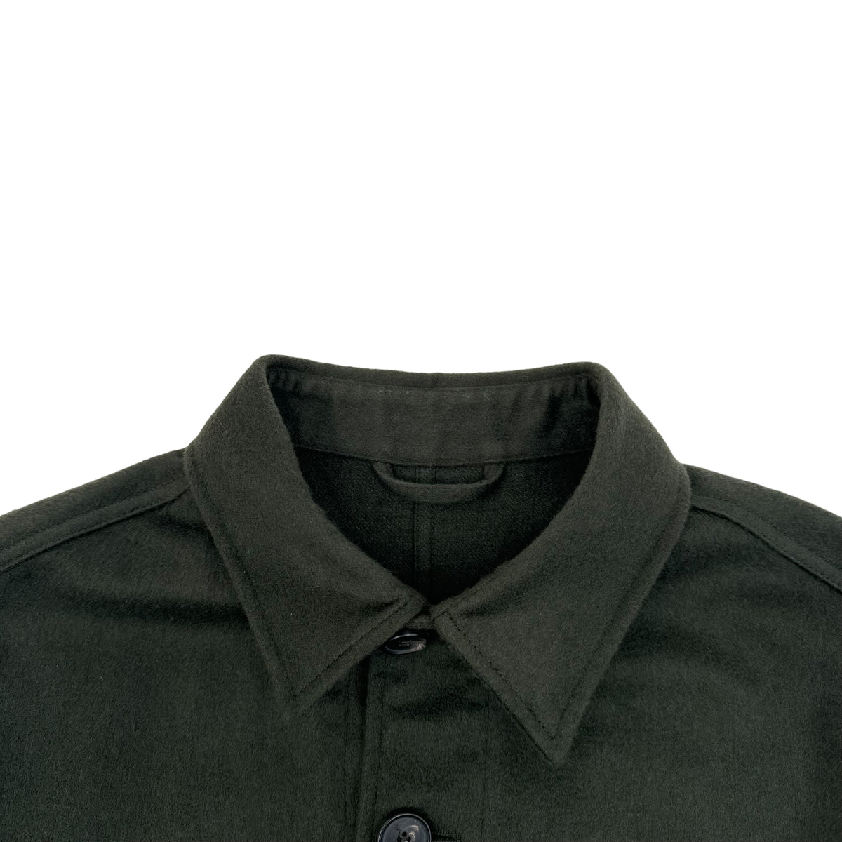 THOM SWEENEY CASHMERE FLANNEL JACKET KHAKI L