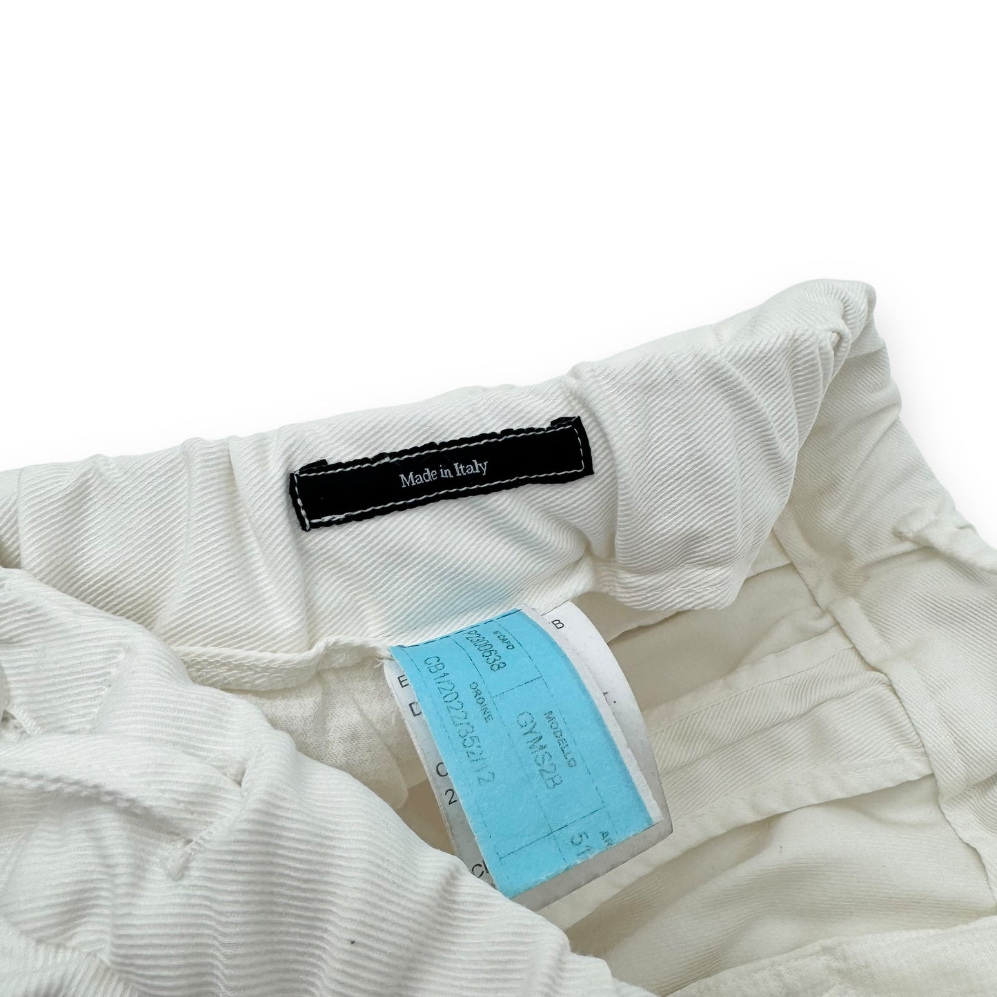 THOM SWEENEY COTTON-BLEND DRAWSTRING TROUSERS WHITE L