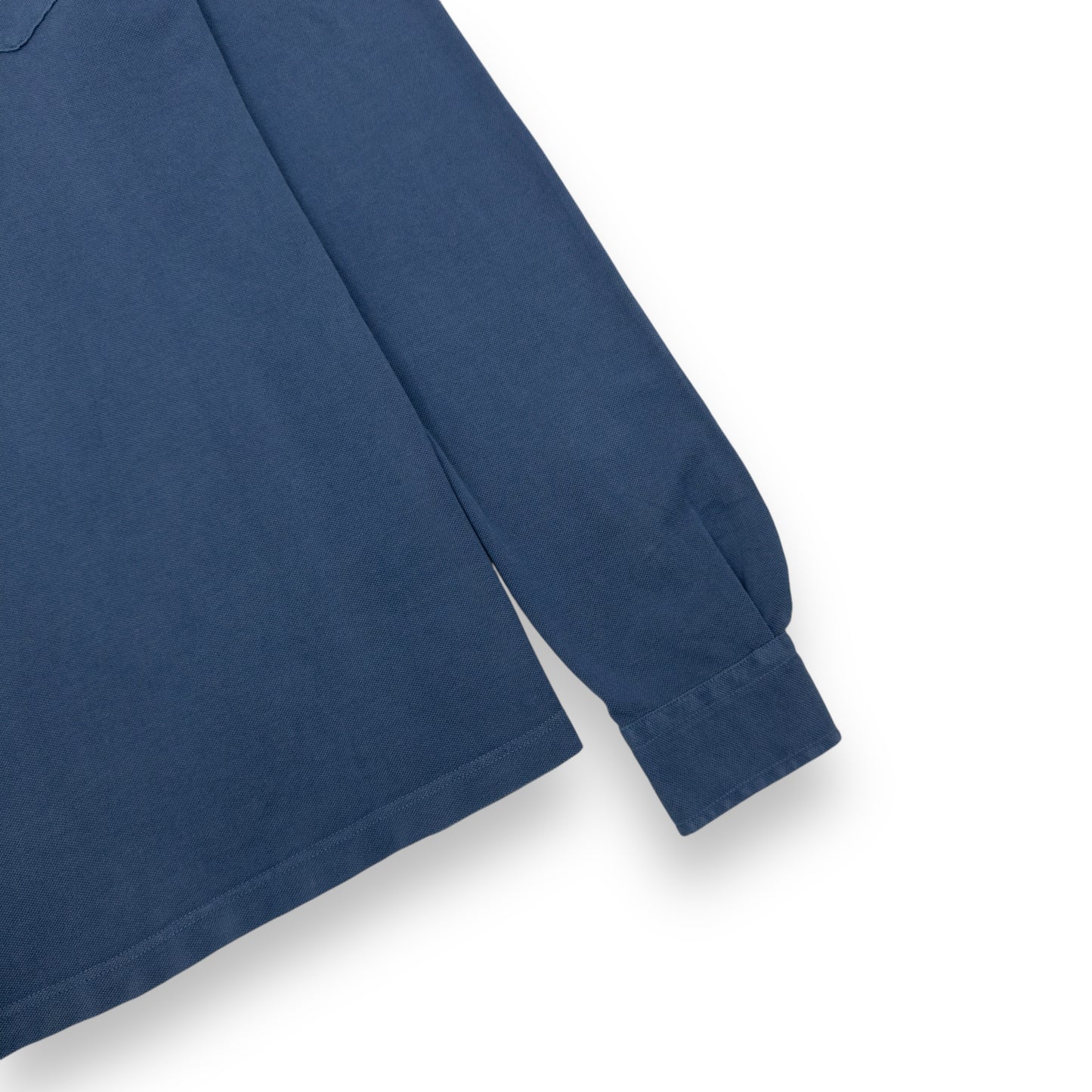 THOM SWEENEY LONG SLEEVE POLO SHIRT BLUE L