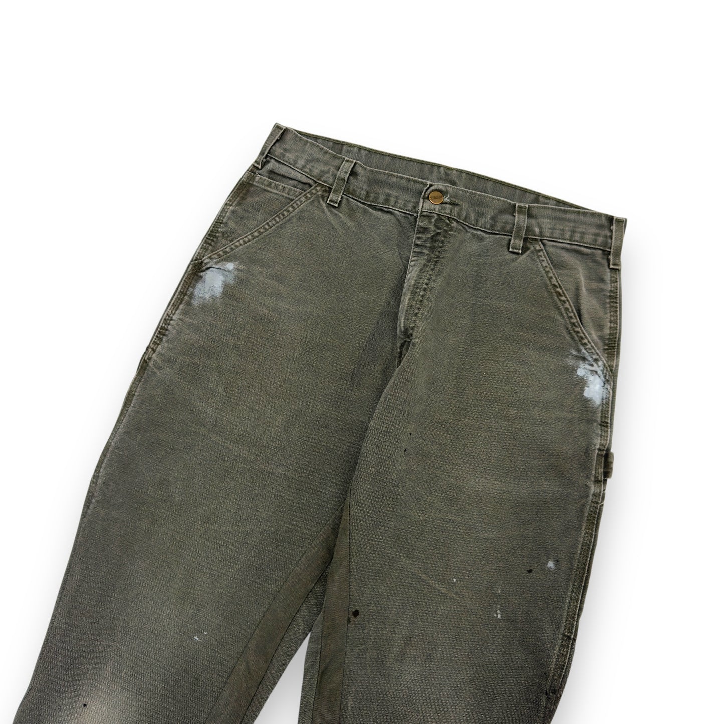 JEANIUS BAR ATELIER PAINT SPLATTER DENIM JEANS GREEN W34”