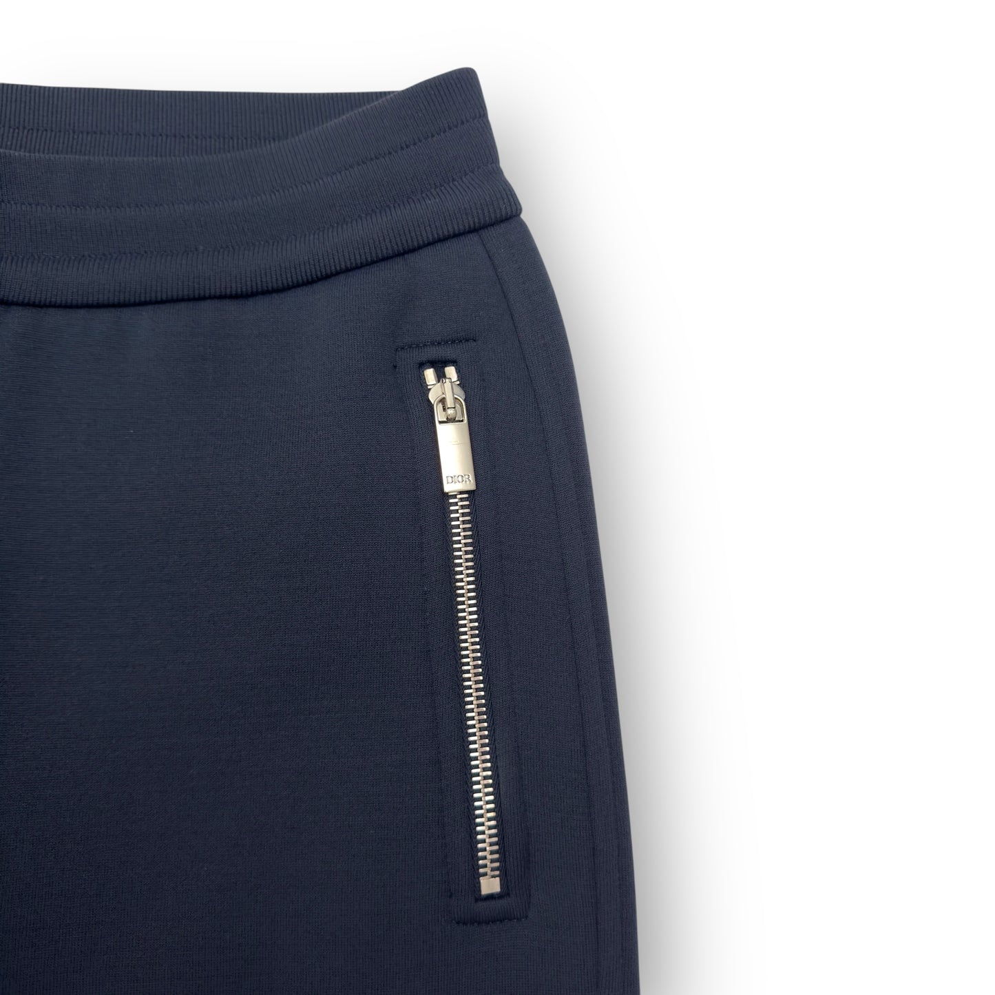 DIOR TECHNICAL FABRIC SLIM FIT TRACK PANTS NAVY S