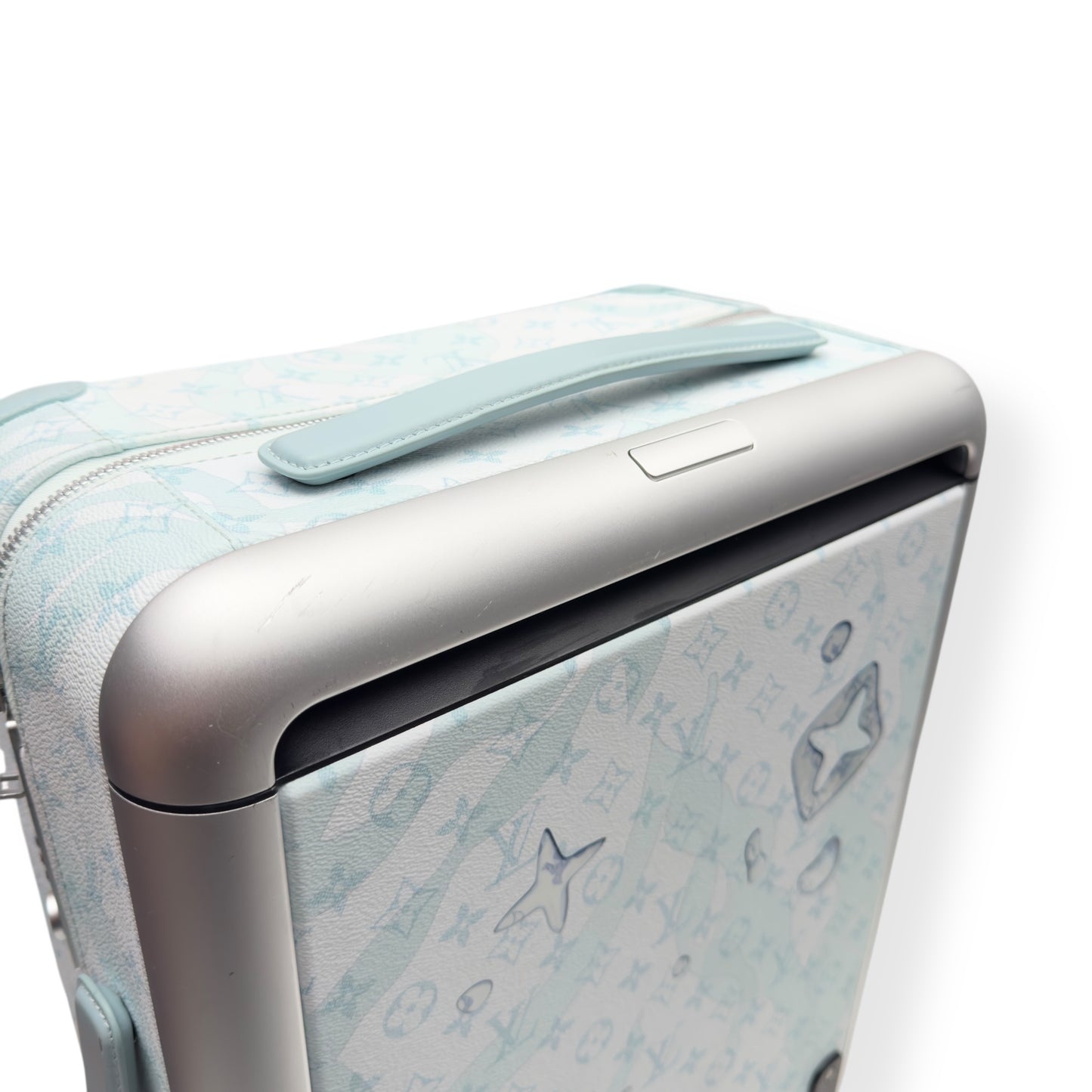 LOUIS VUITTON HORIZON 55 SUITCASE CRYSTAL BLUE M