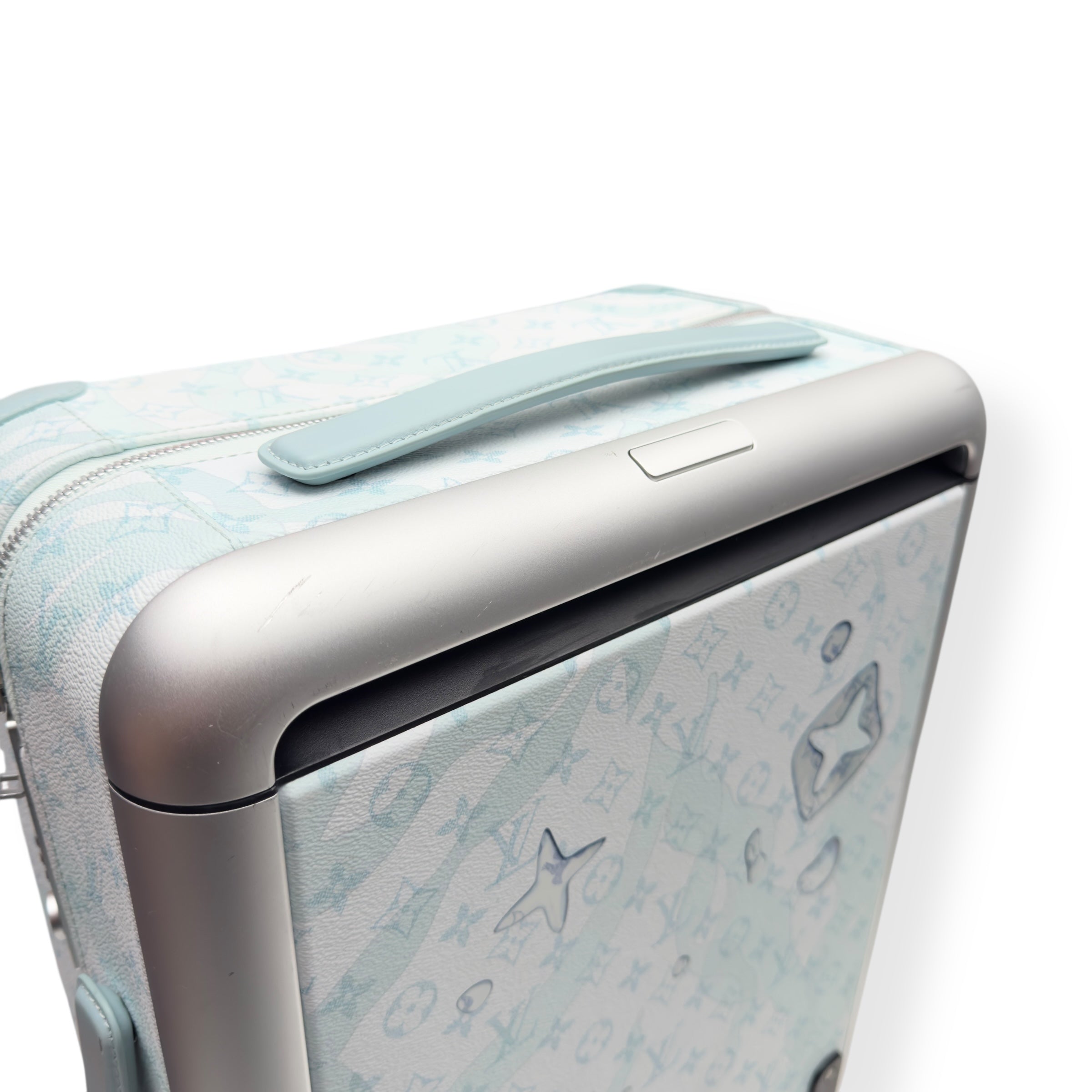 LOUIS VUITTON HORIZON 55 SUITCASE CRYSTAL BLUE M