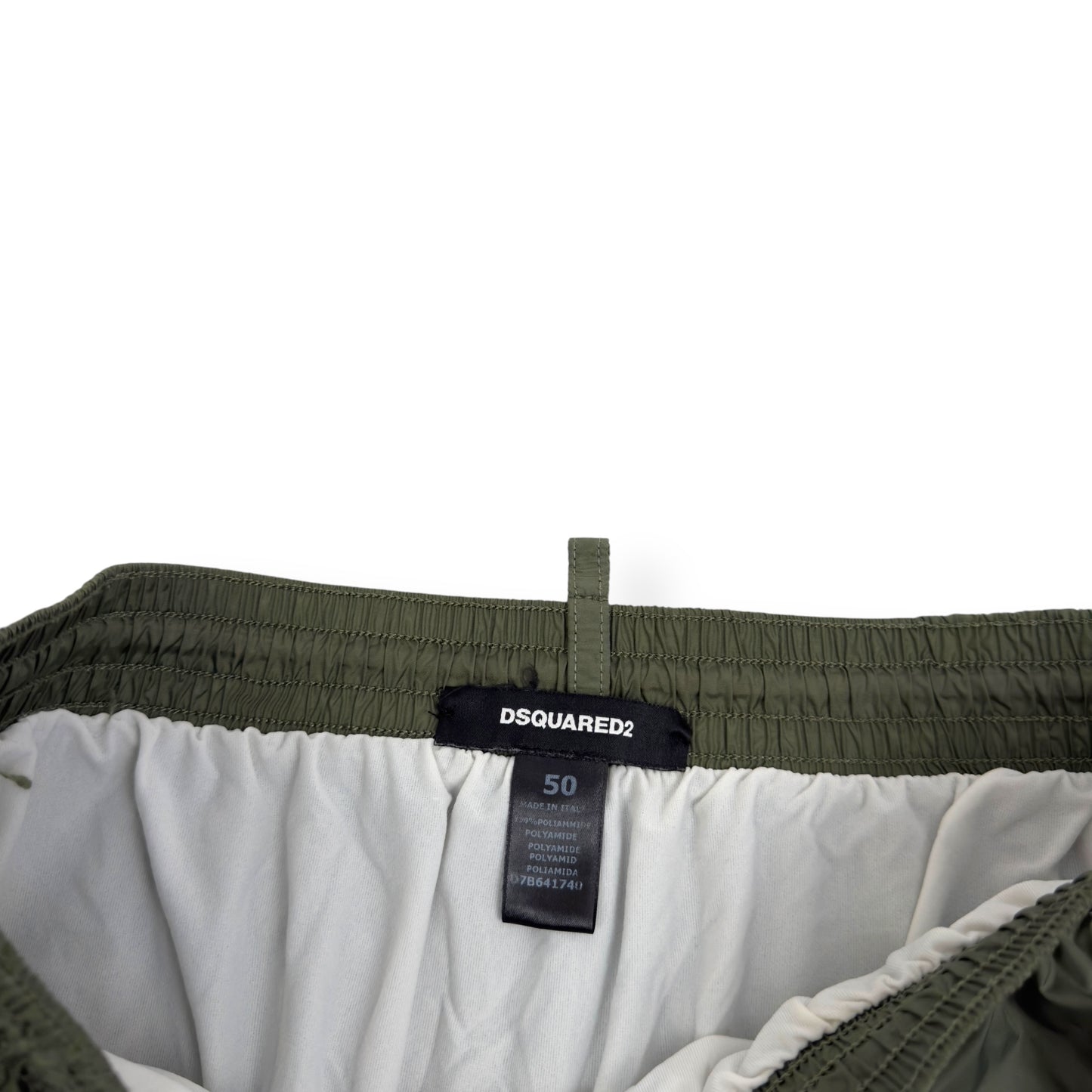 DSQUARED2 DSQ2 SWIM SHORTS GREEN / RED 50 / L