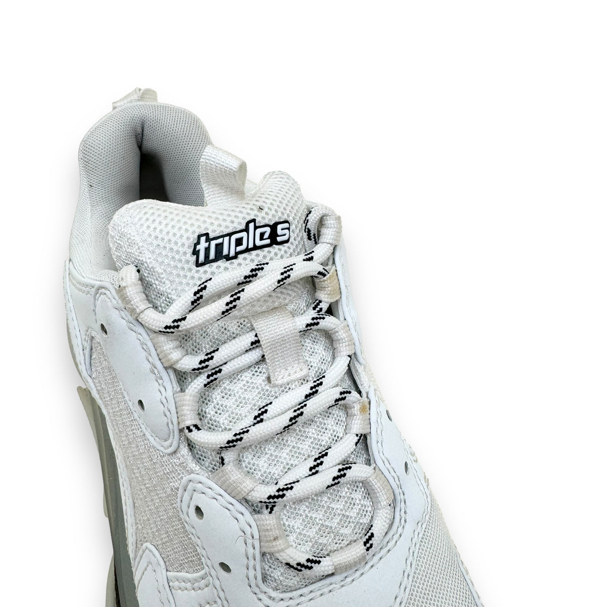BALENCIAGA TRIPLE S CLEAR SOLE SNEAKER WHITE UK8