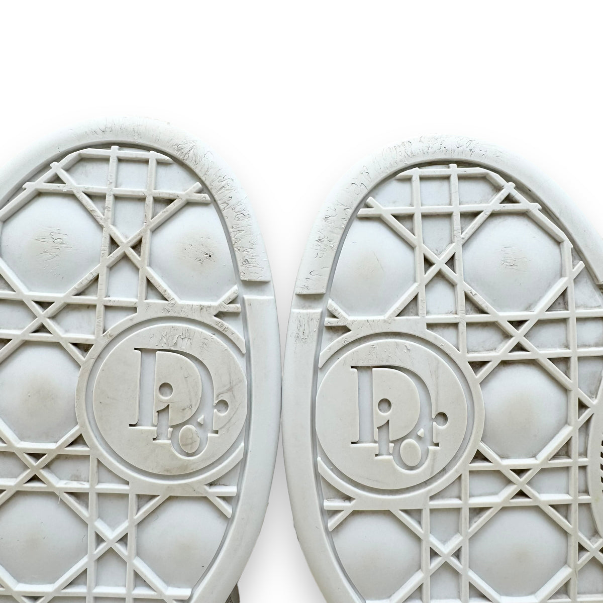 DIOR B9S SKATER ERL DIOR OBLIQUE JACQUARD SUEDE SNEAKER CREAM UK10