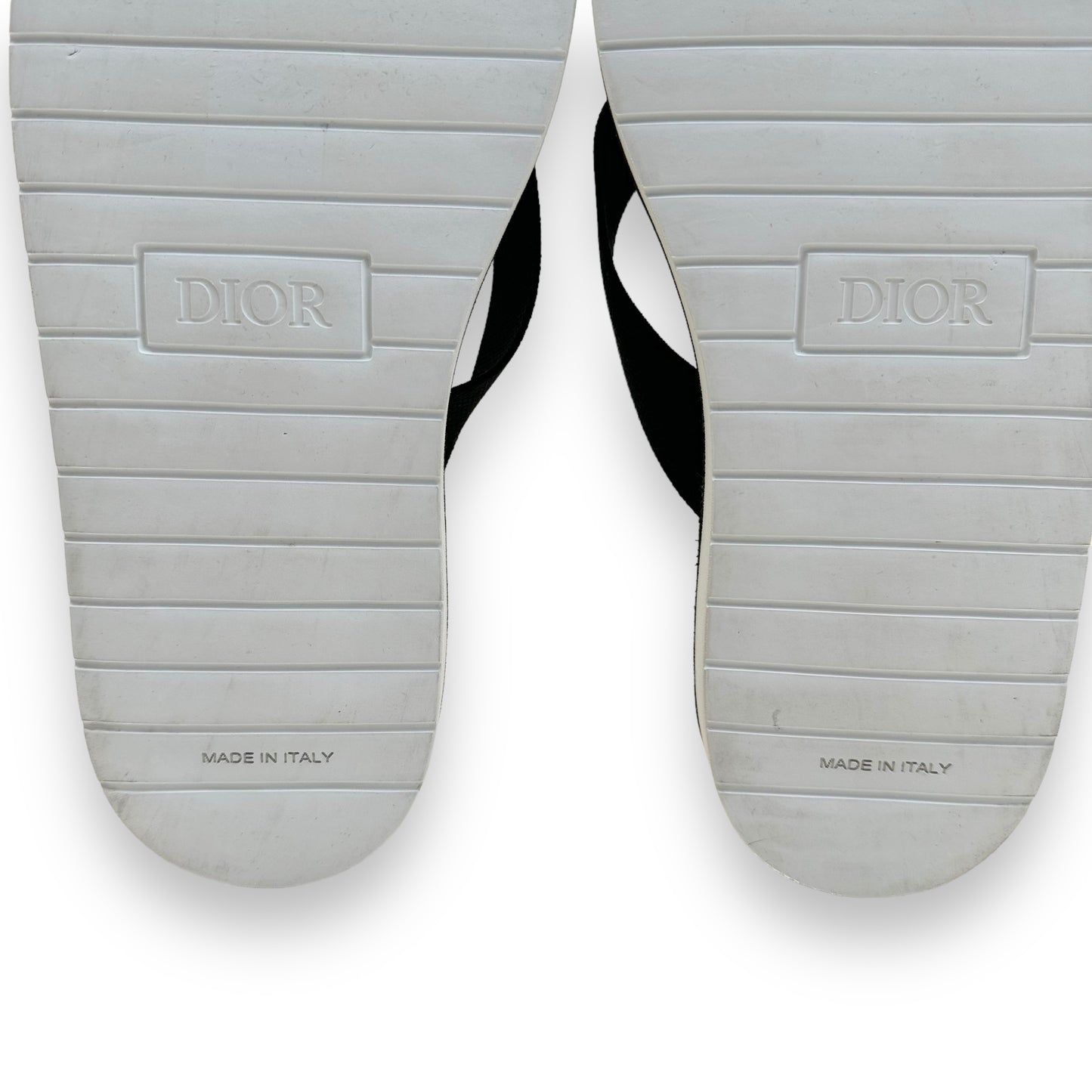 DIOR X SHAWN STÜSSY 2020 FLIP FLOPS BLACK / WHITE UK9