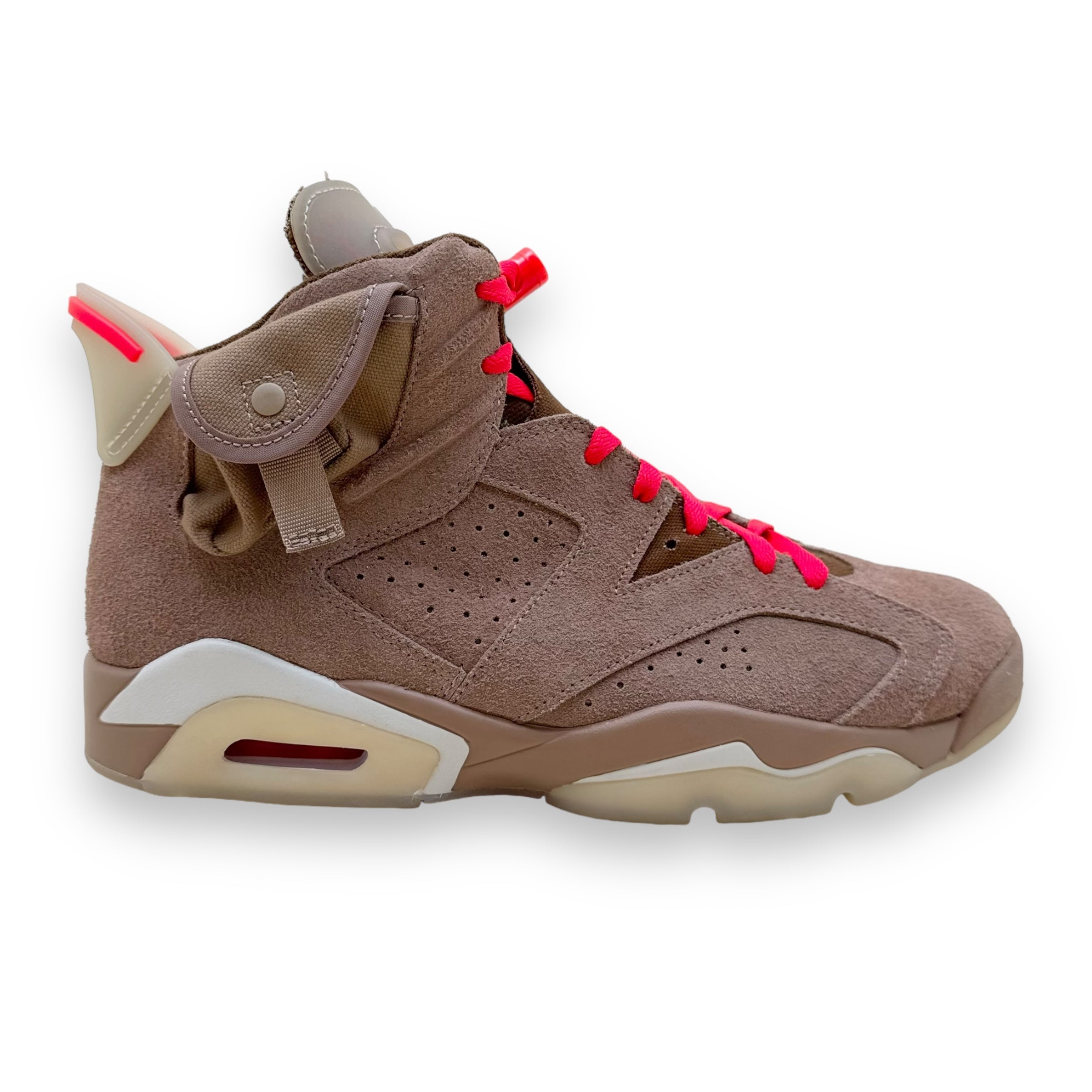TRAVIS SCOTT X NIKE JORDAN 6 RETRO MID SNEAKER BRITISH KHAKI UK8.5