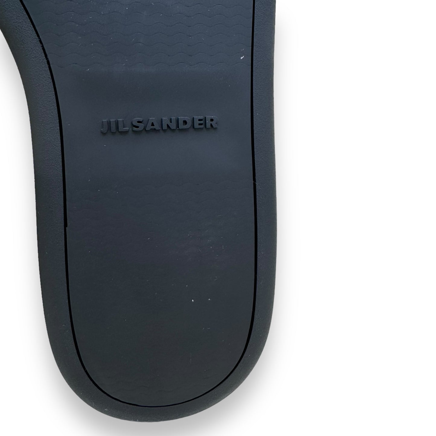 JIL SANDER SLIP ON LEATHER PLATFORM SNEAKER BLACK UK10