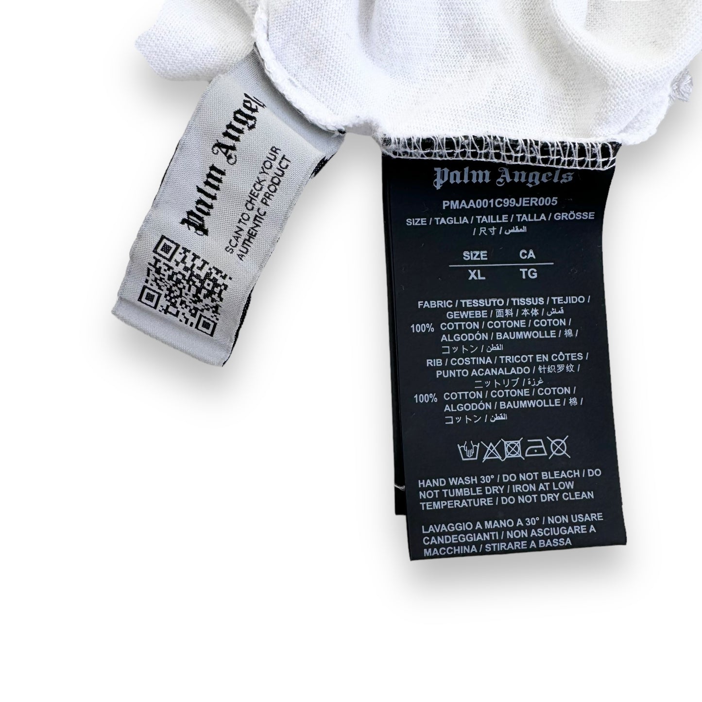 PALM ANGELS SPRAY PAINT PARIS T-SHIRT WHITE XL