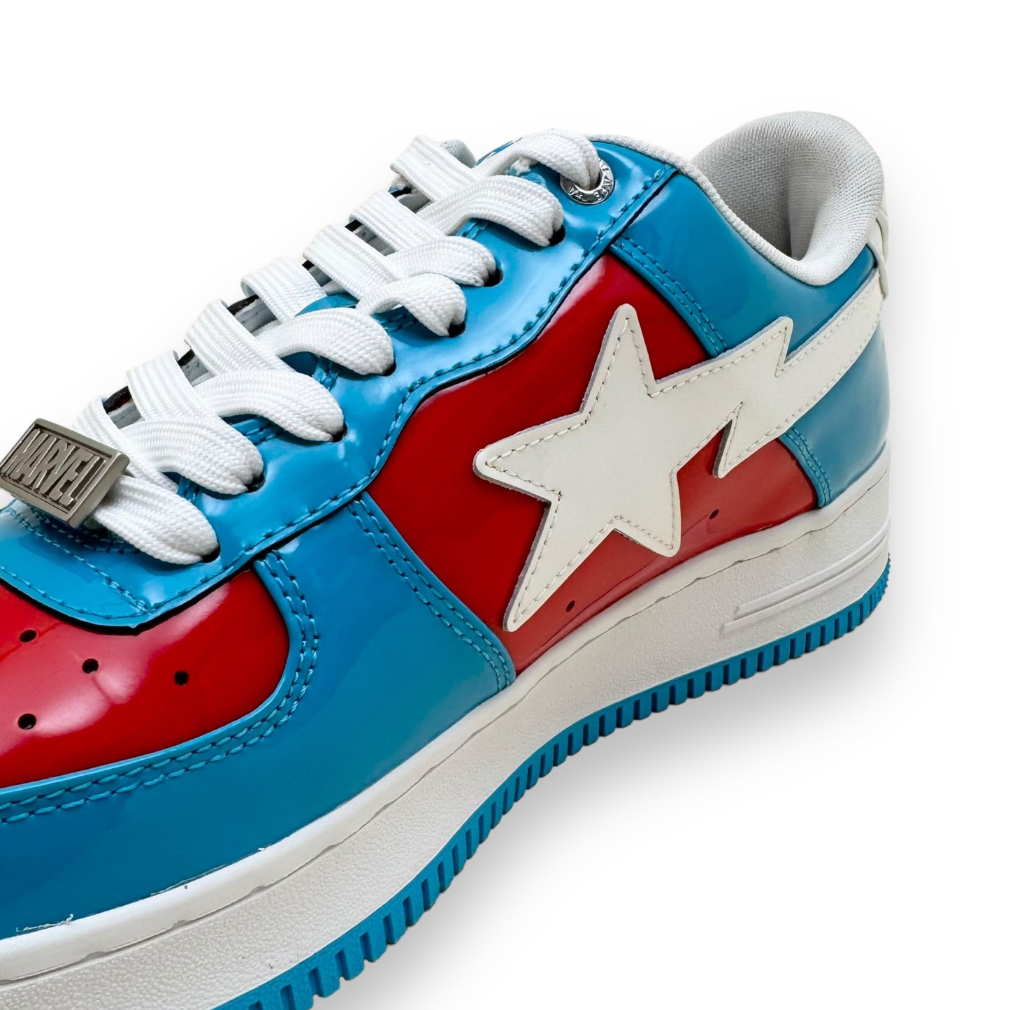 A BATHING APE X MARVEL 2022 BAPE STA SNEAKER RED / BLUE UK8.5
