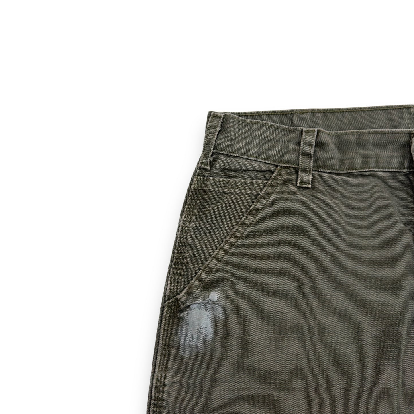 JEANIUS BAR ATELIER PAINT SPLATTER DENIM JEANS GREEN W34”