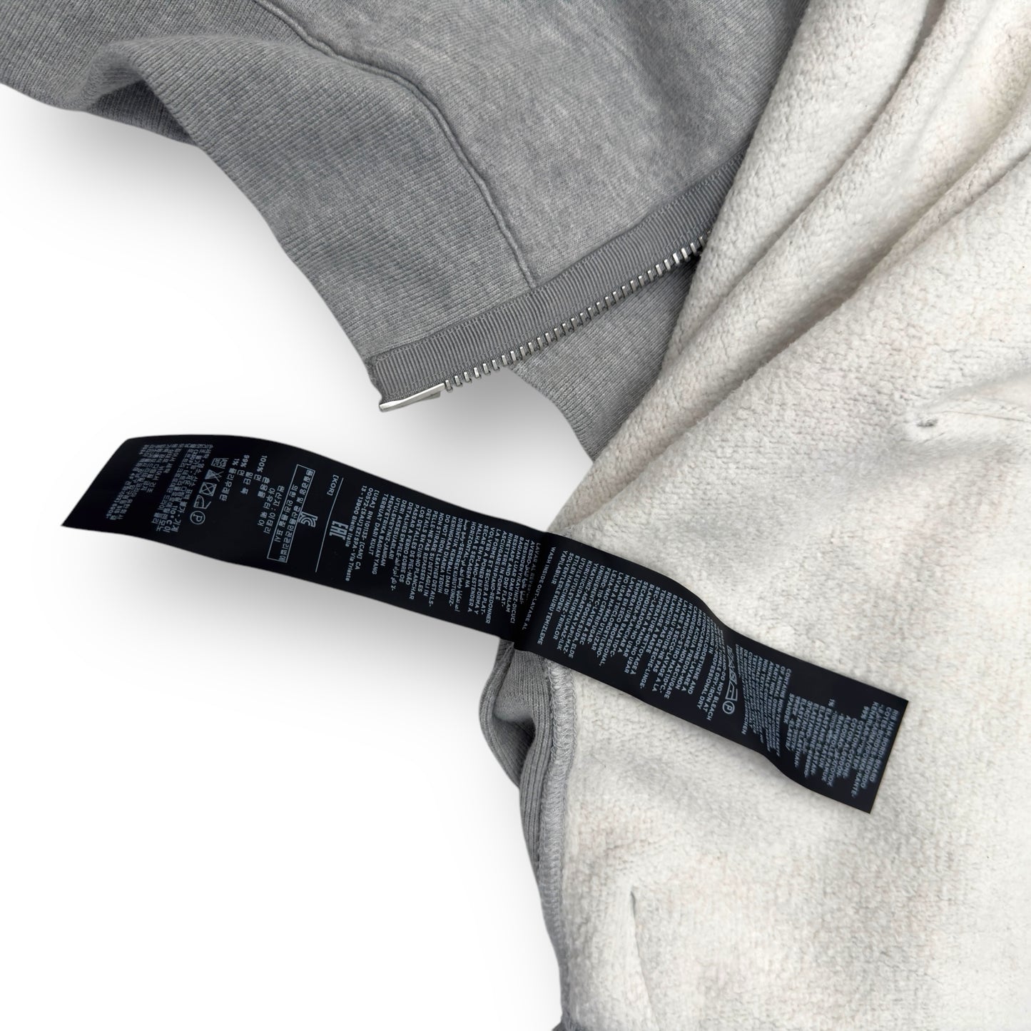 TOM FORD COTTON ZIP UP HOODIE GREY L