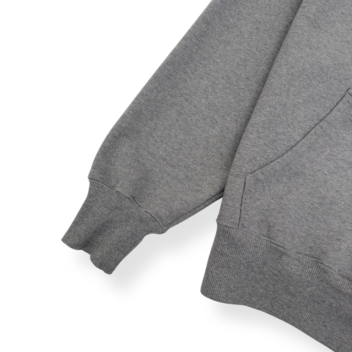 AMI PARIS LOGO HOODIE GREY / RED M