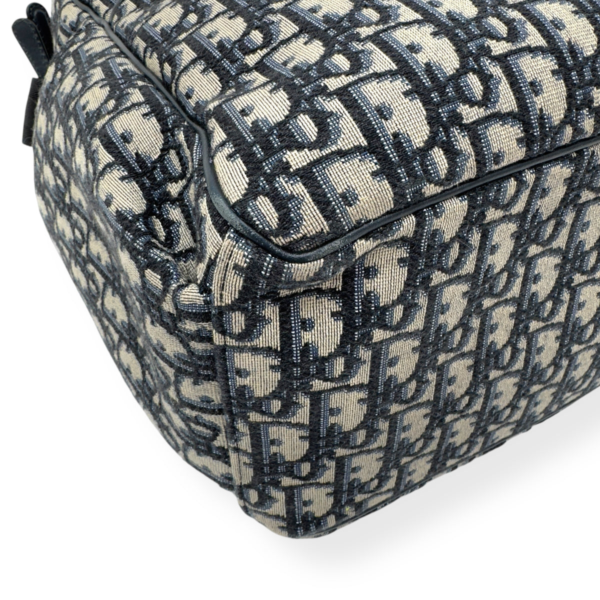 CHRISTIAN DIOR OBLIQUE JACQUARD CHANGING BAG BLACK / BEIGE L