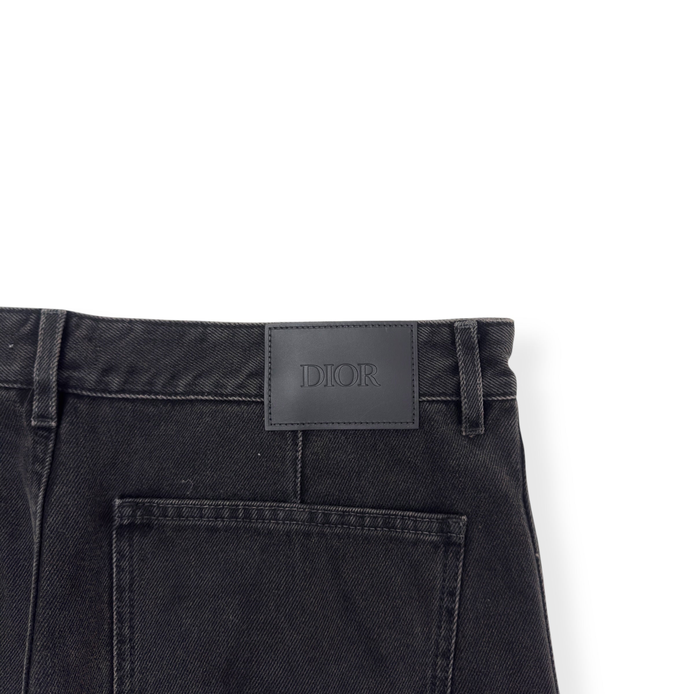 DIOR CARPENTER STRAIGHT-LEG DENIM JEANS BLACK 50 / W34” / L