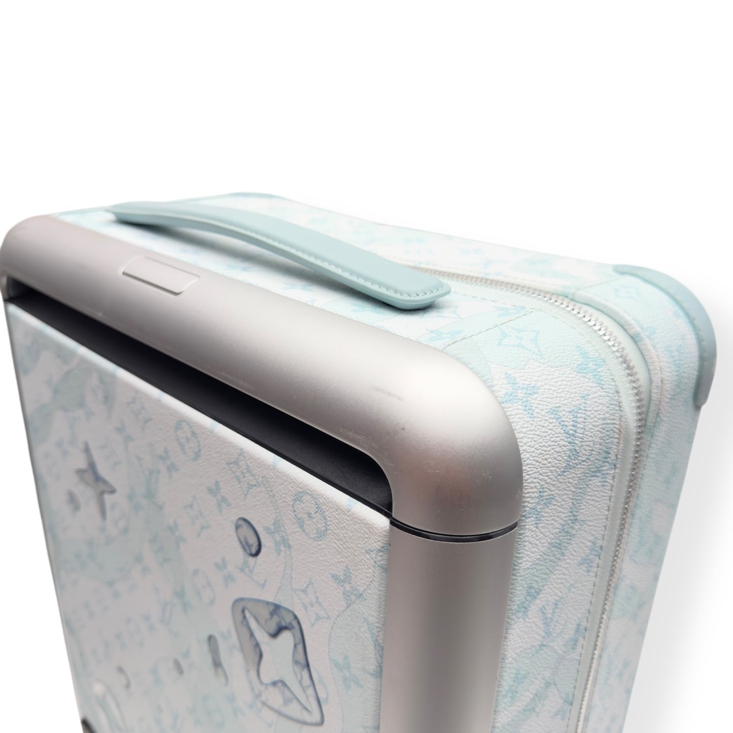 LOUIS VUITTON HORIZON 55 SUITCASE CRYSTAL BLUE M