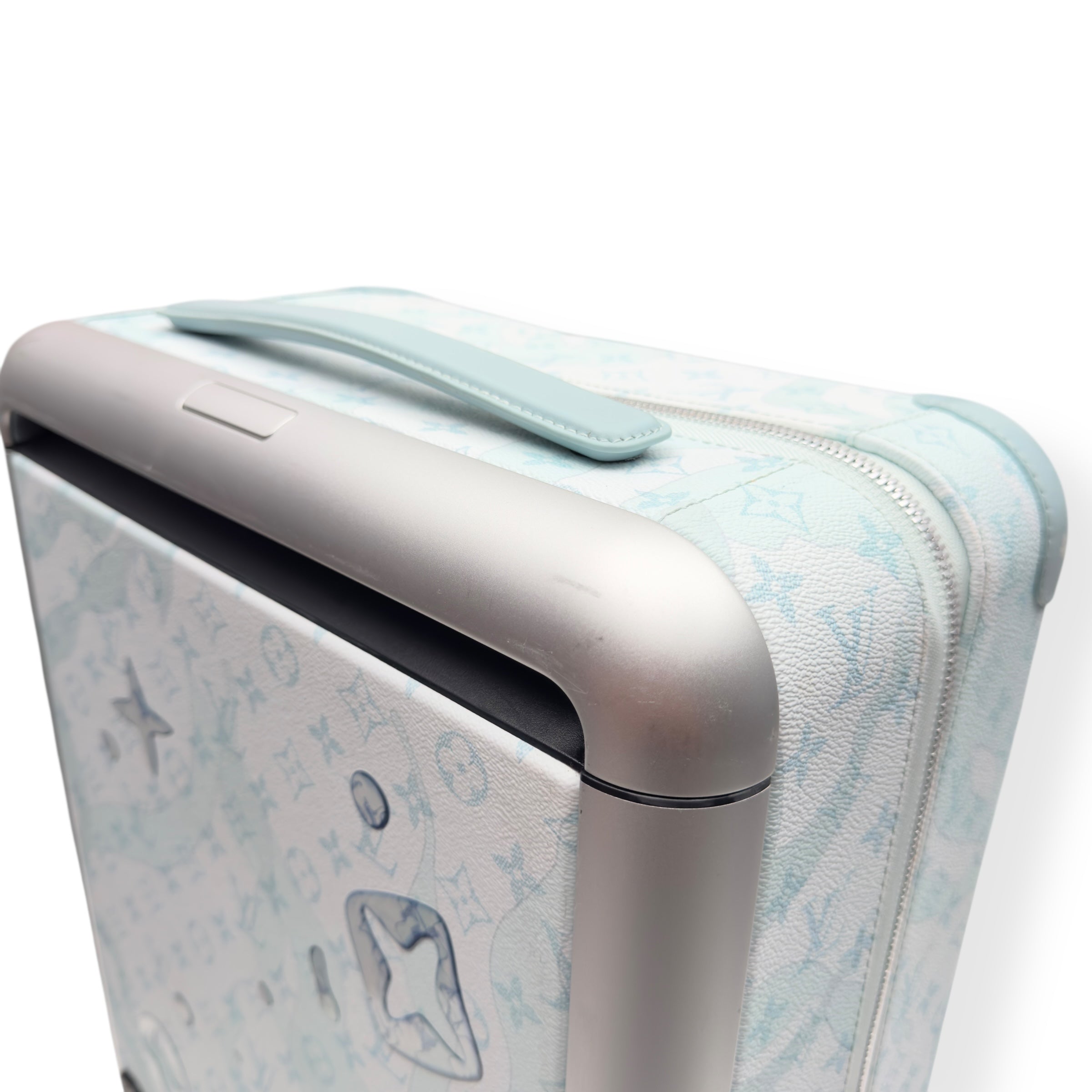 LOUIS VUITTON HORIZON 55 SUITCASE CRYSTAL BLUE M