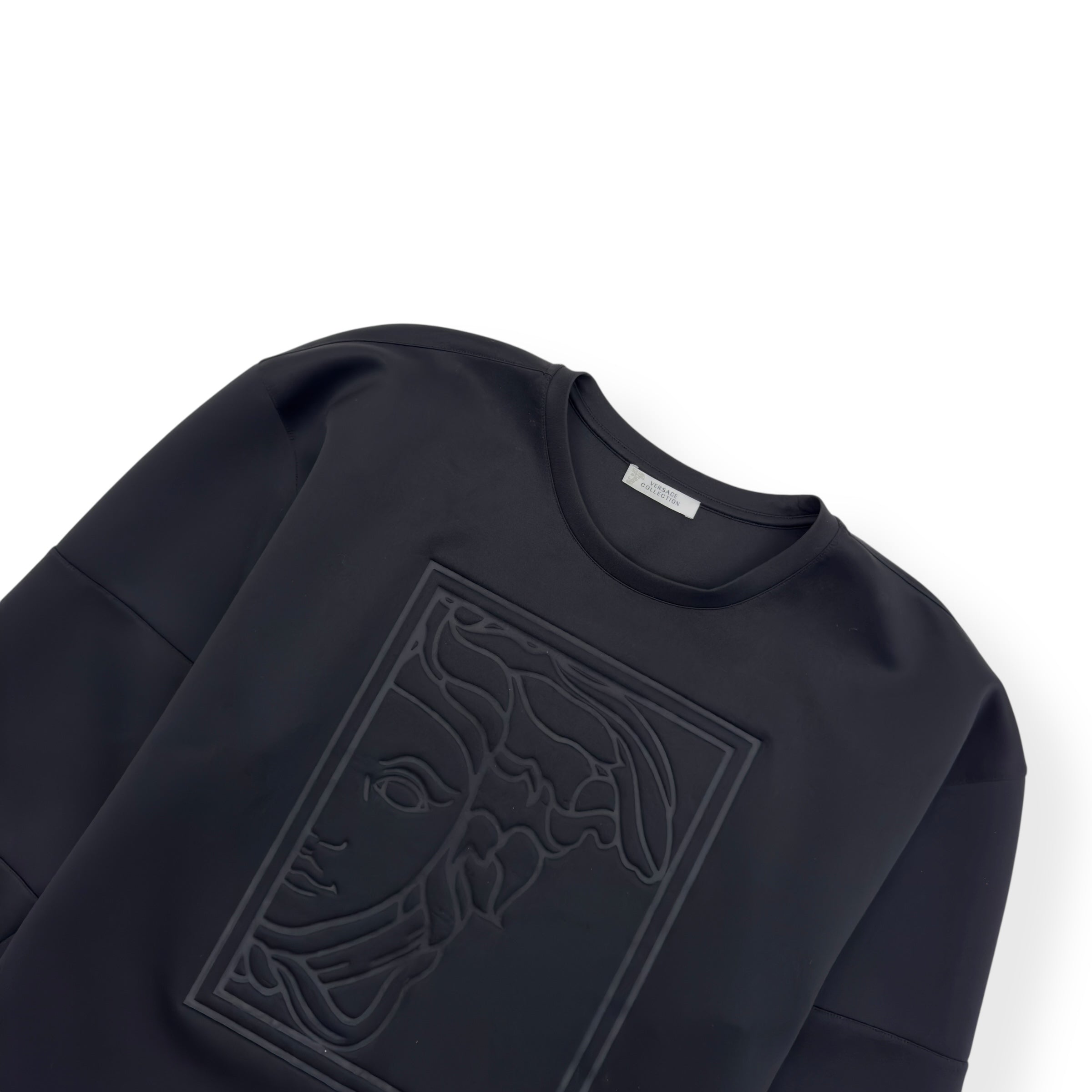 VERSACE COLLECTION MEDUSA EMBOSSED LOGO SWEATSHIRT M