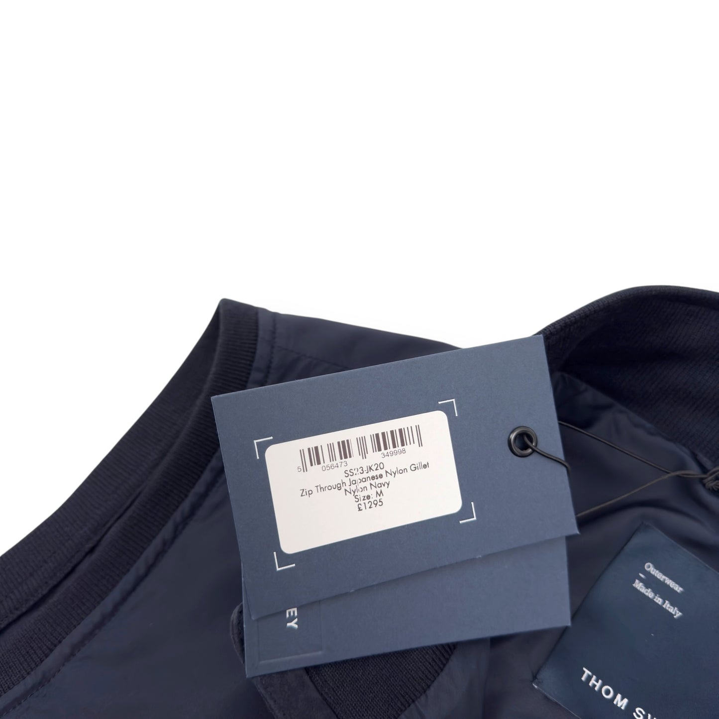 THOM SWEENEY SS23 JAPANESE NYLON GILET NAVY M