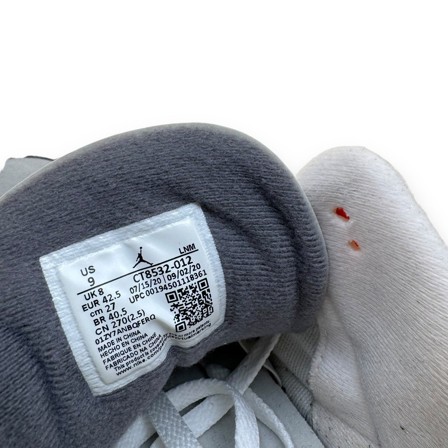 AIR JORDAN 3 RETRO SNEAKER COOL GREY UK8