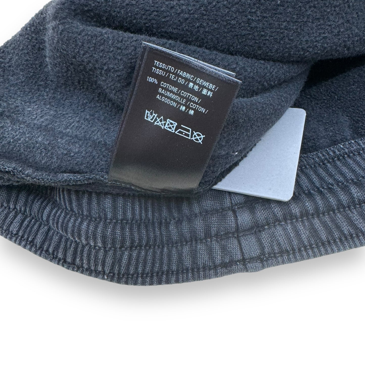 BALENCIAGA CROPPED WIDE-LEG SWEATPANTS WASHED GREY M