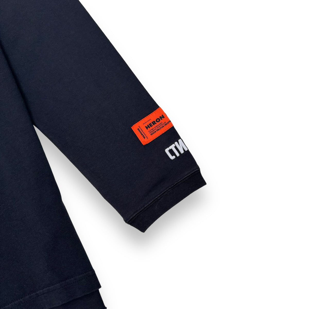 HERON PRESTON LONG SLEEVE T-SHIRT BLACK M