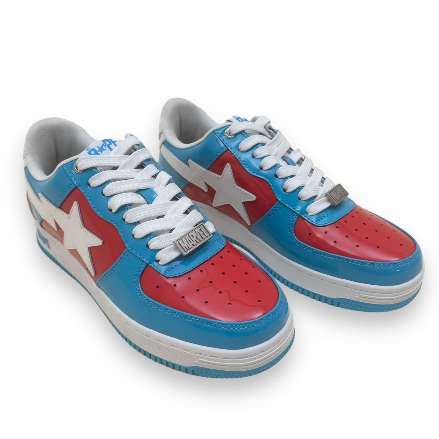 A BATHING APE X MARVEL 2022 BAPE STA SNEAKER RED / BLUE UK8.5