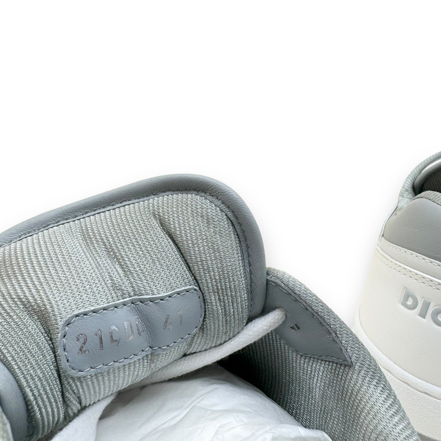 DIOR B27 LOW TOP SNEAKER WHITE / GREY UK7