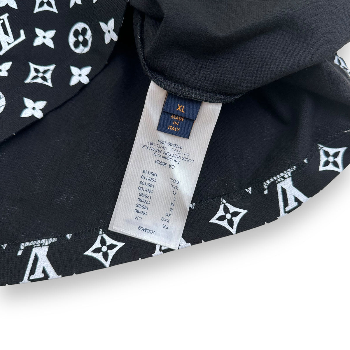 LOUIS VUITTON MONOGRAM GRADIENT T-SHIRT BLACK XL