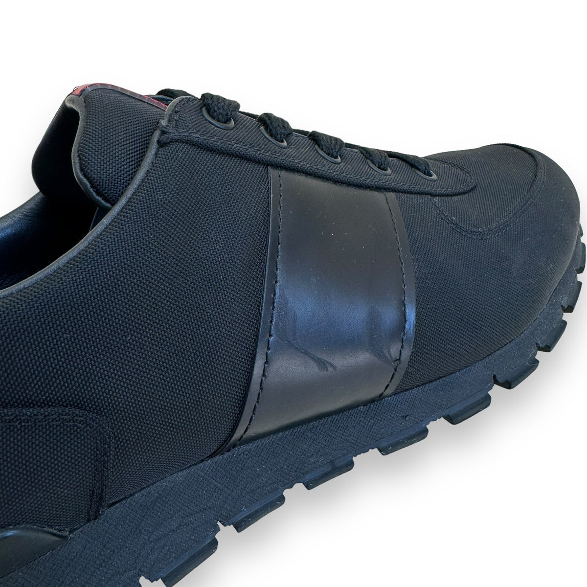 PRADA MATCH RACE RUNNER SNEAKER BLACK UK11