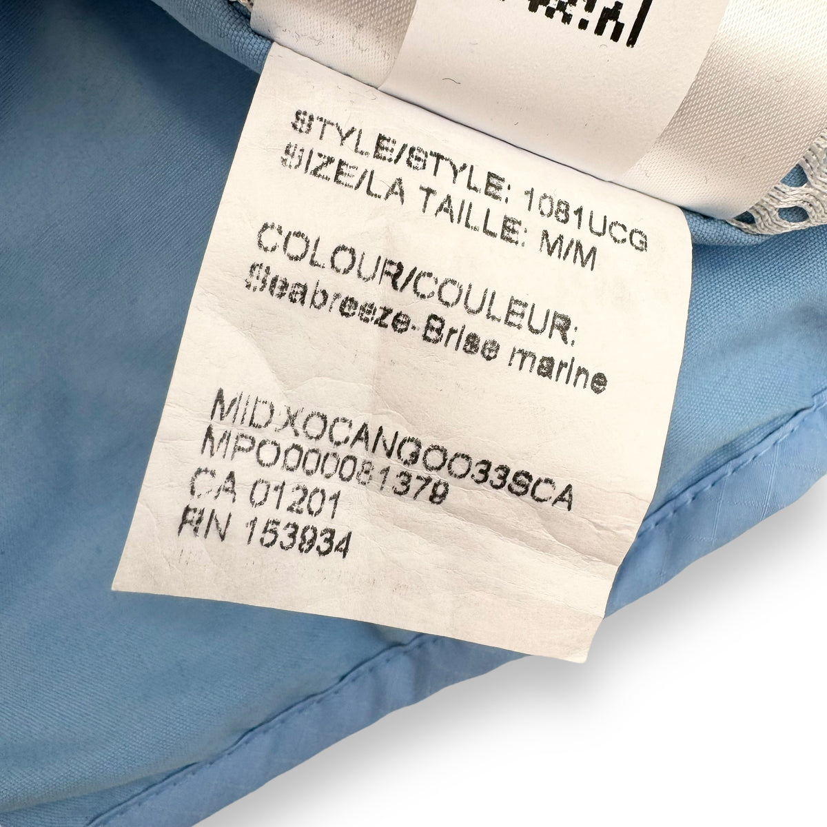 CANADA GOOSE & NBA X UNION BREDA LINER JACKET BABY BLUE M