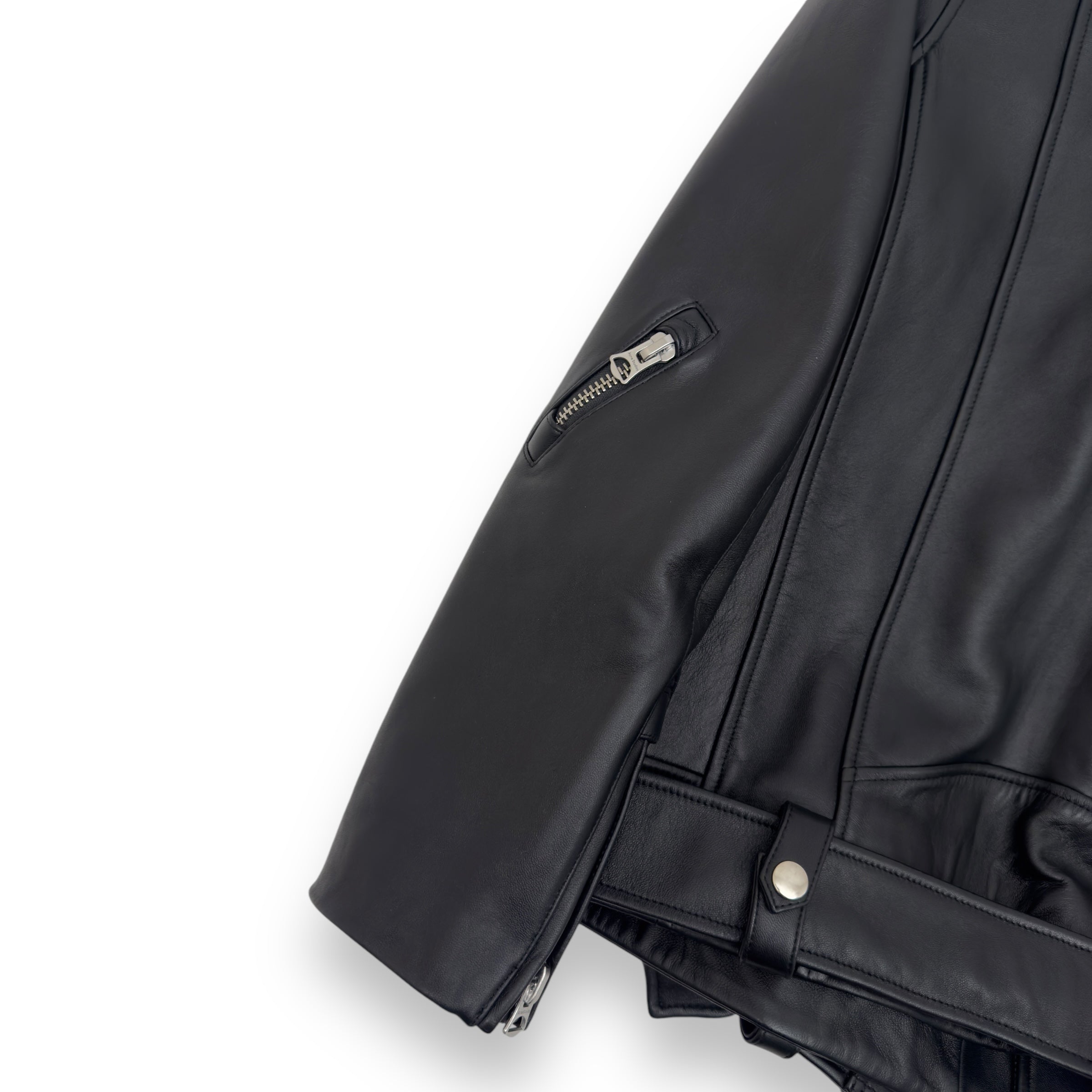 ACNE STUDIOS LEATHER BIKER JACKET BLACK L