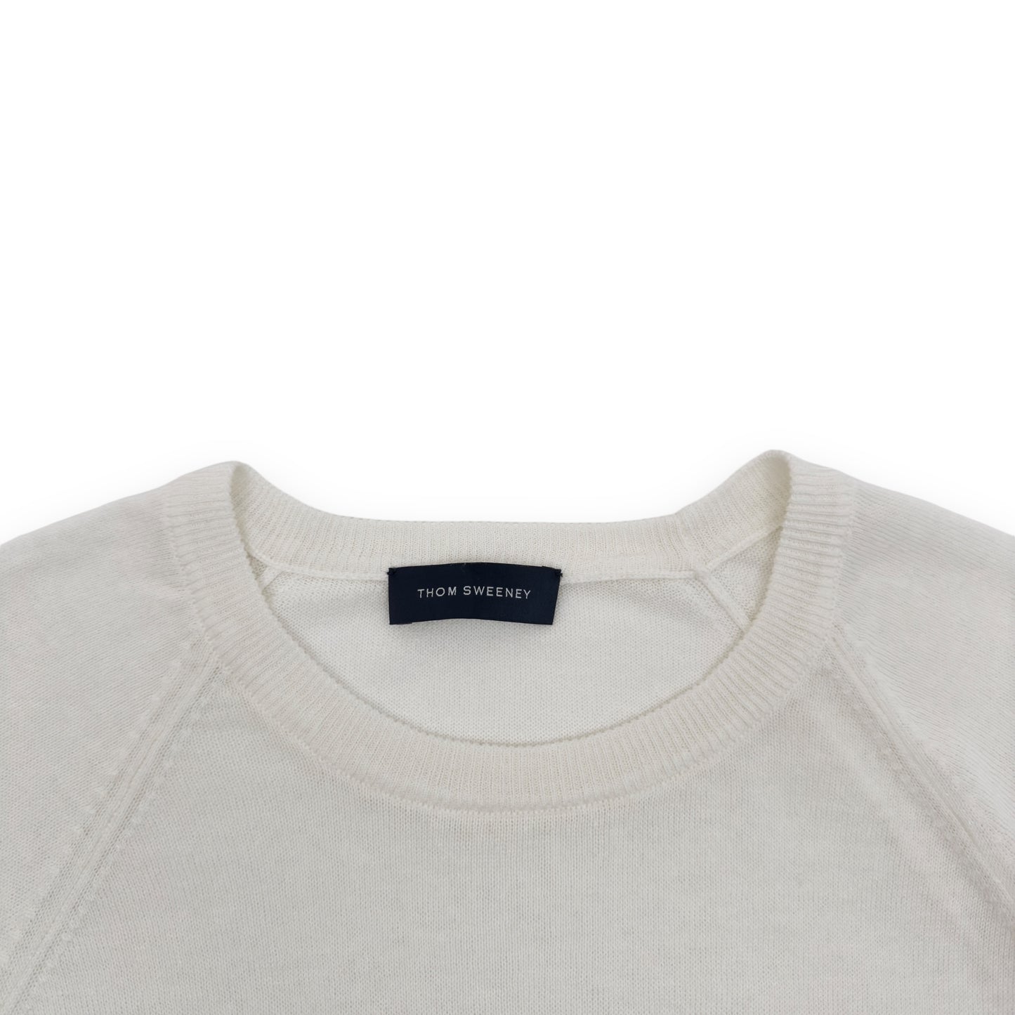 THOM SWEENEY LINEN / COTTON BLEND T-SHIRT WHITE M