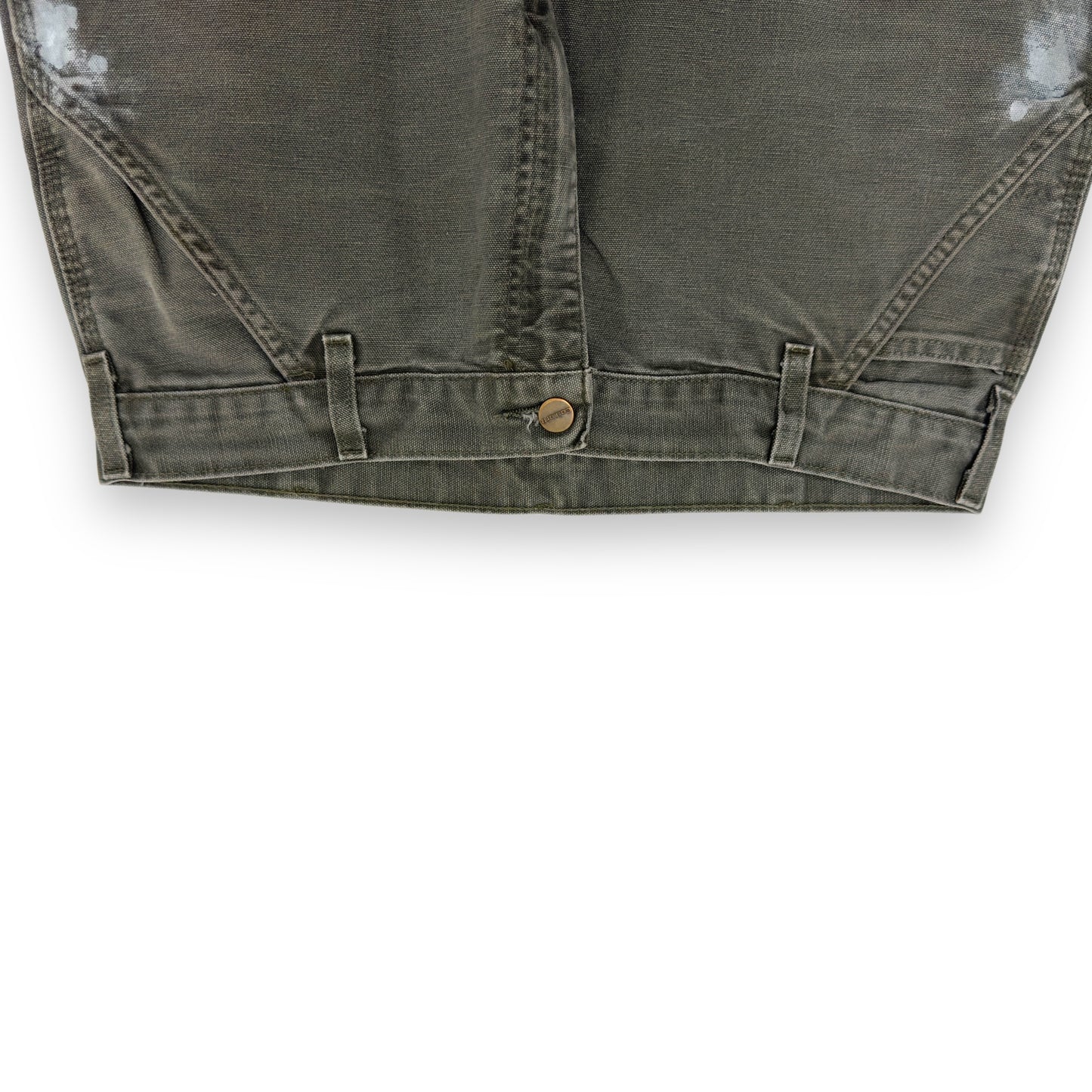 JEANIUS BAR ATELIER PAINT SPLATTER DENIM JEANS GREEN W34”