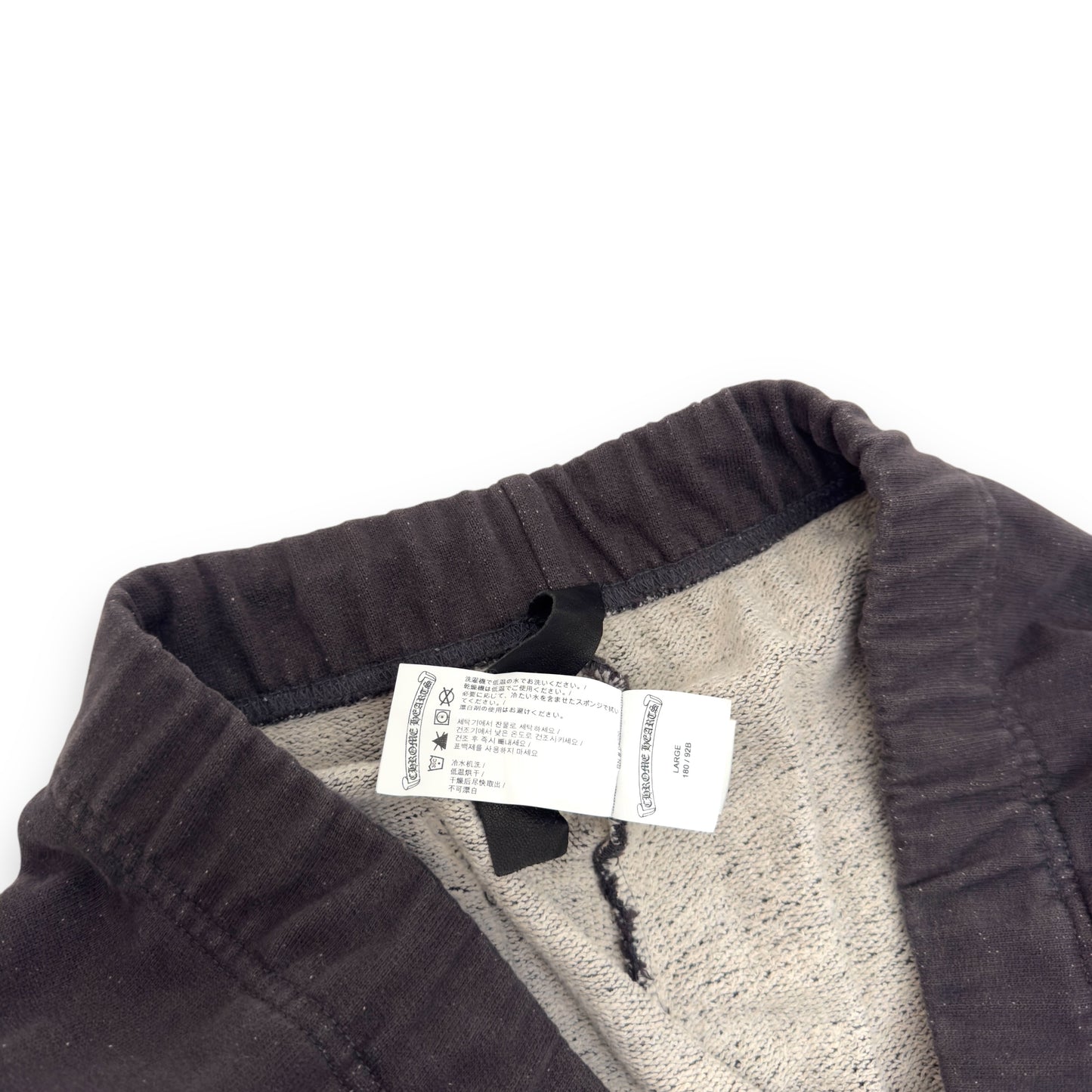 CHROME HEARTS VERTICAL LOGO SWEATPANTS DARK GREY L