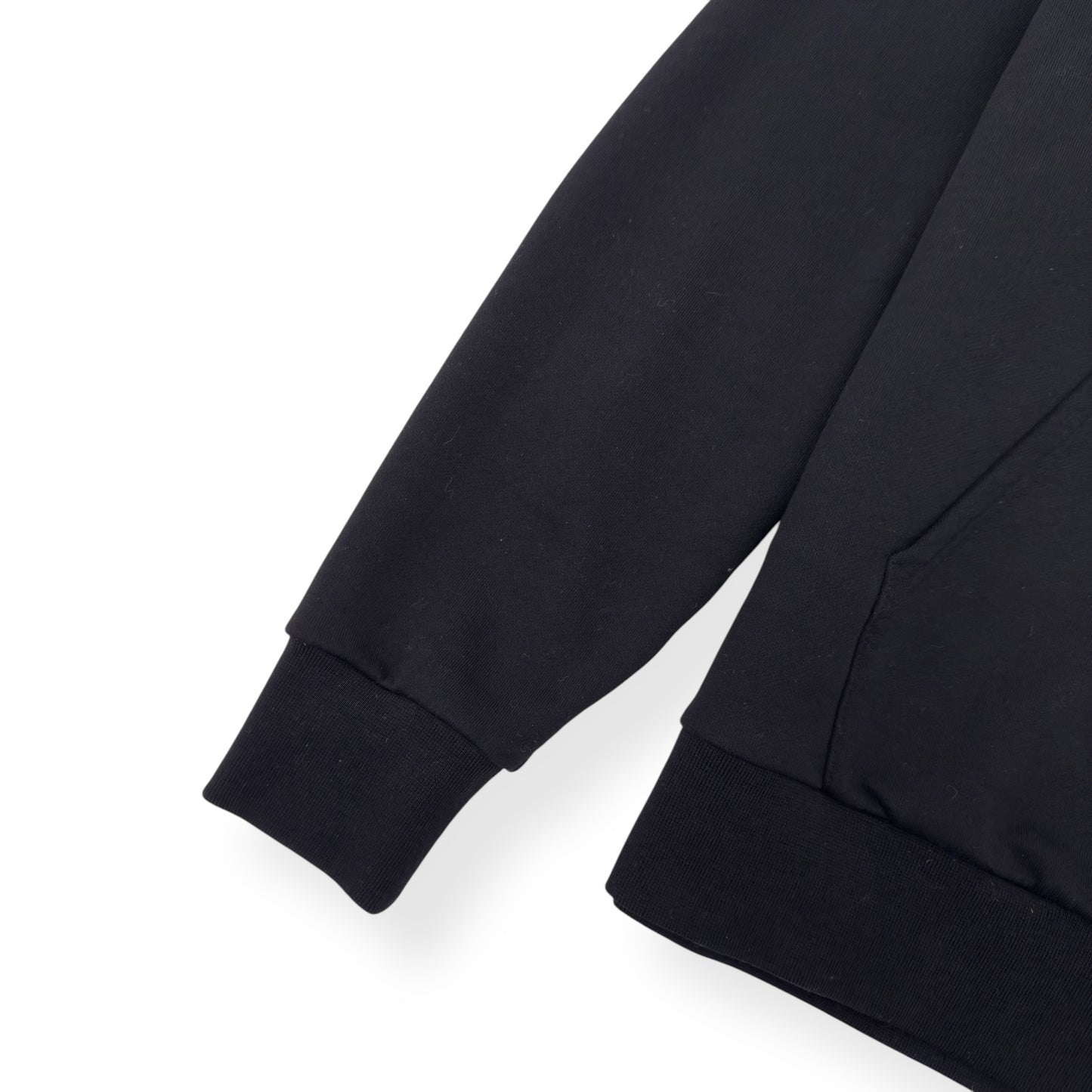 MONCLER LOGO-PRINT HOODIE BLACK M