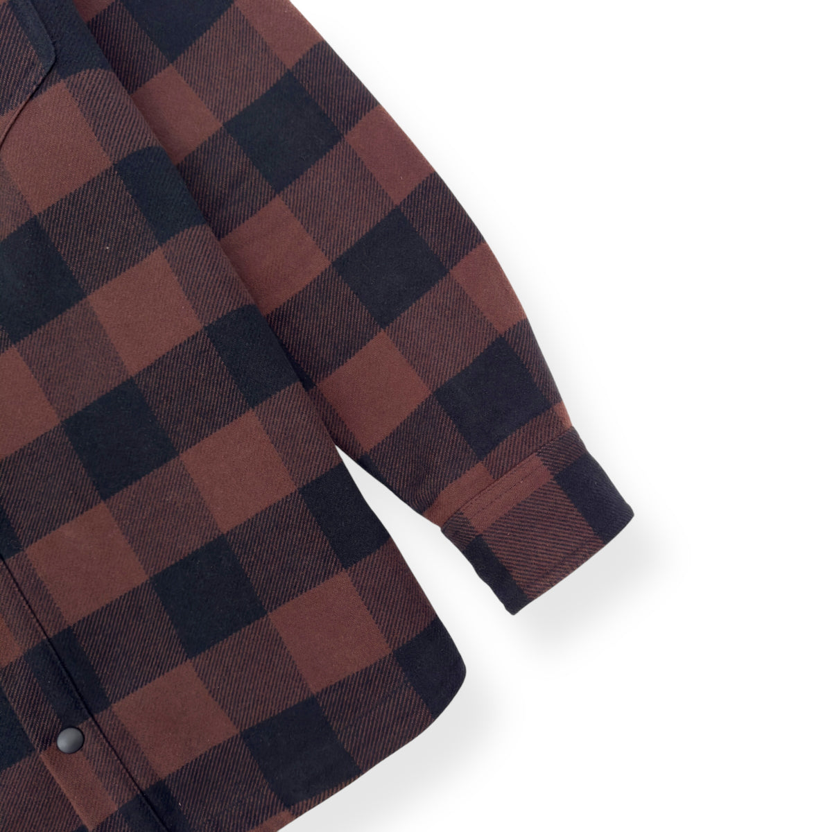 PALM ANGELS OVERSIZED CLASSIC LOGO CHECK OVER SHIRT BLACK / BROWN S