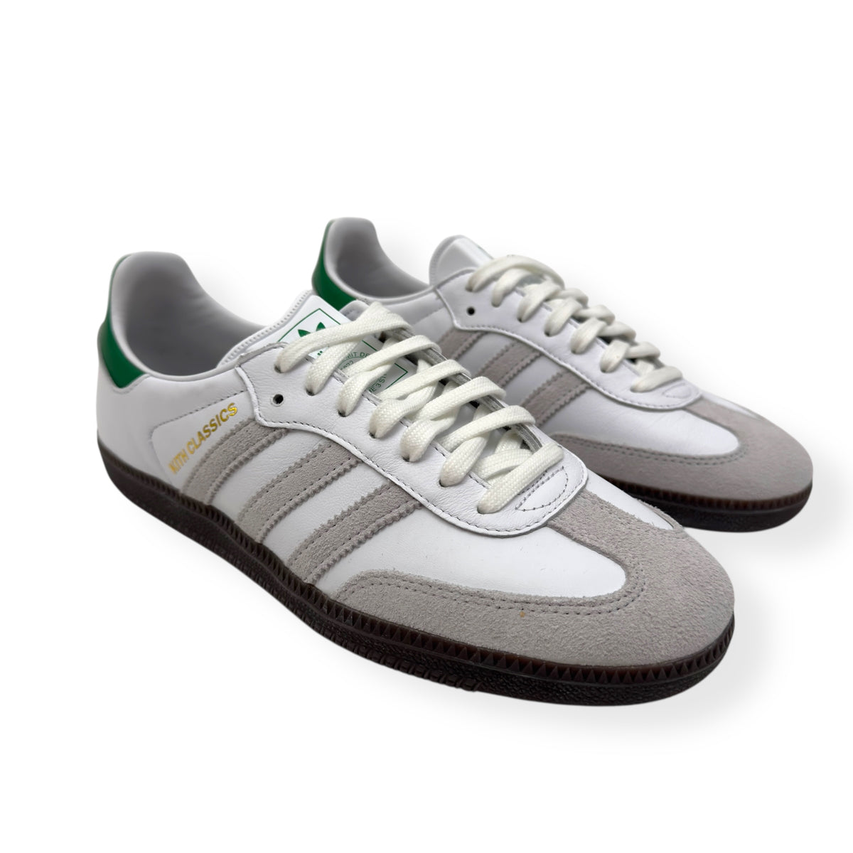 KITH SAMBA OG SNEAKER WHITE / GREEN UK7